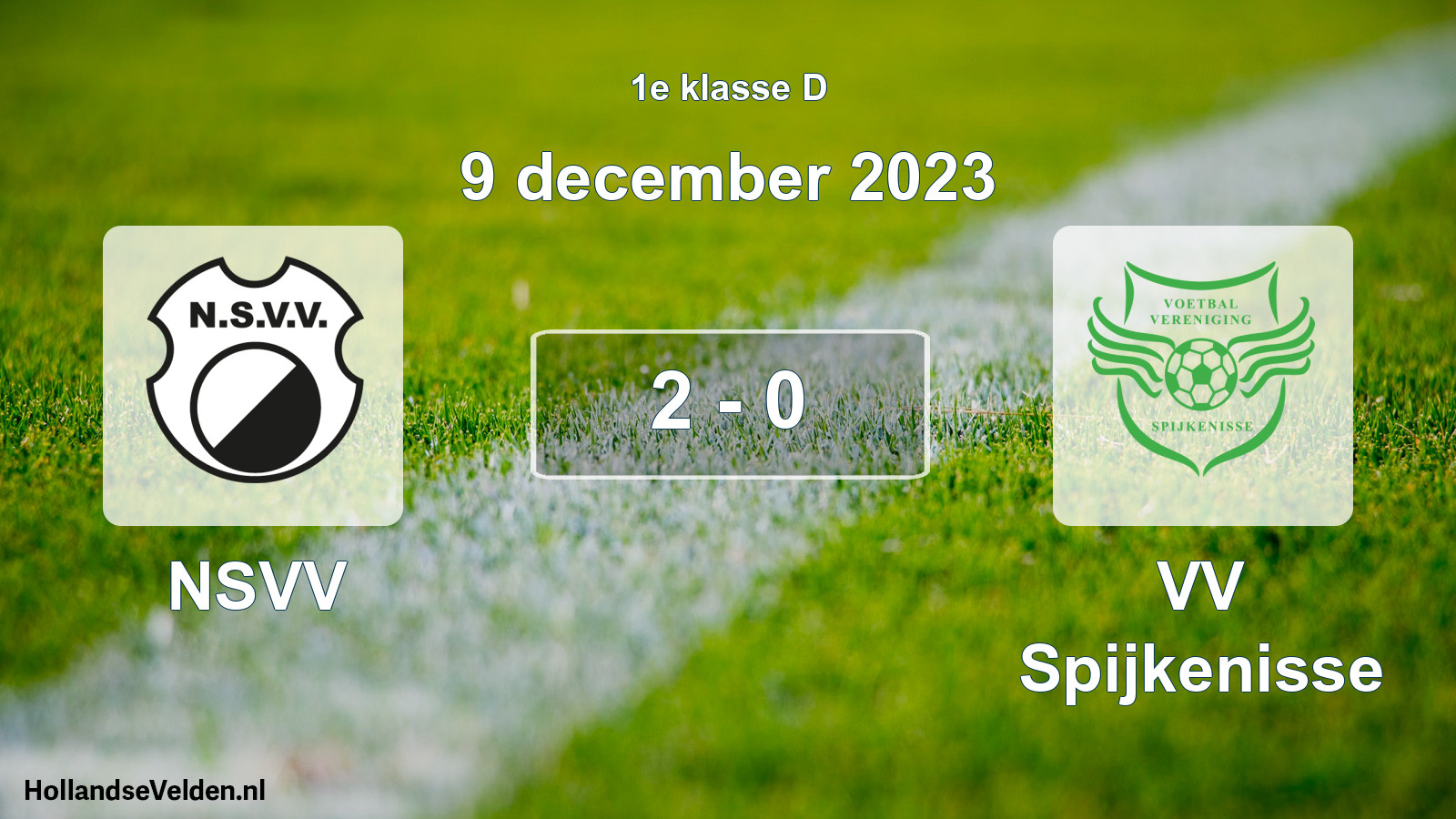 Total number of matches played: NSVV - VV Spijkenisse 2 - 0 (9 December 2023)