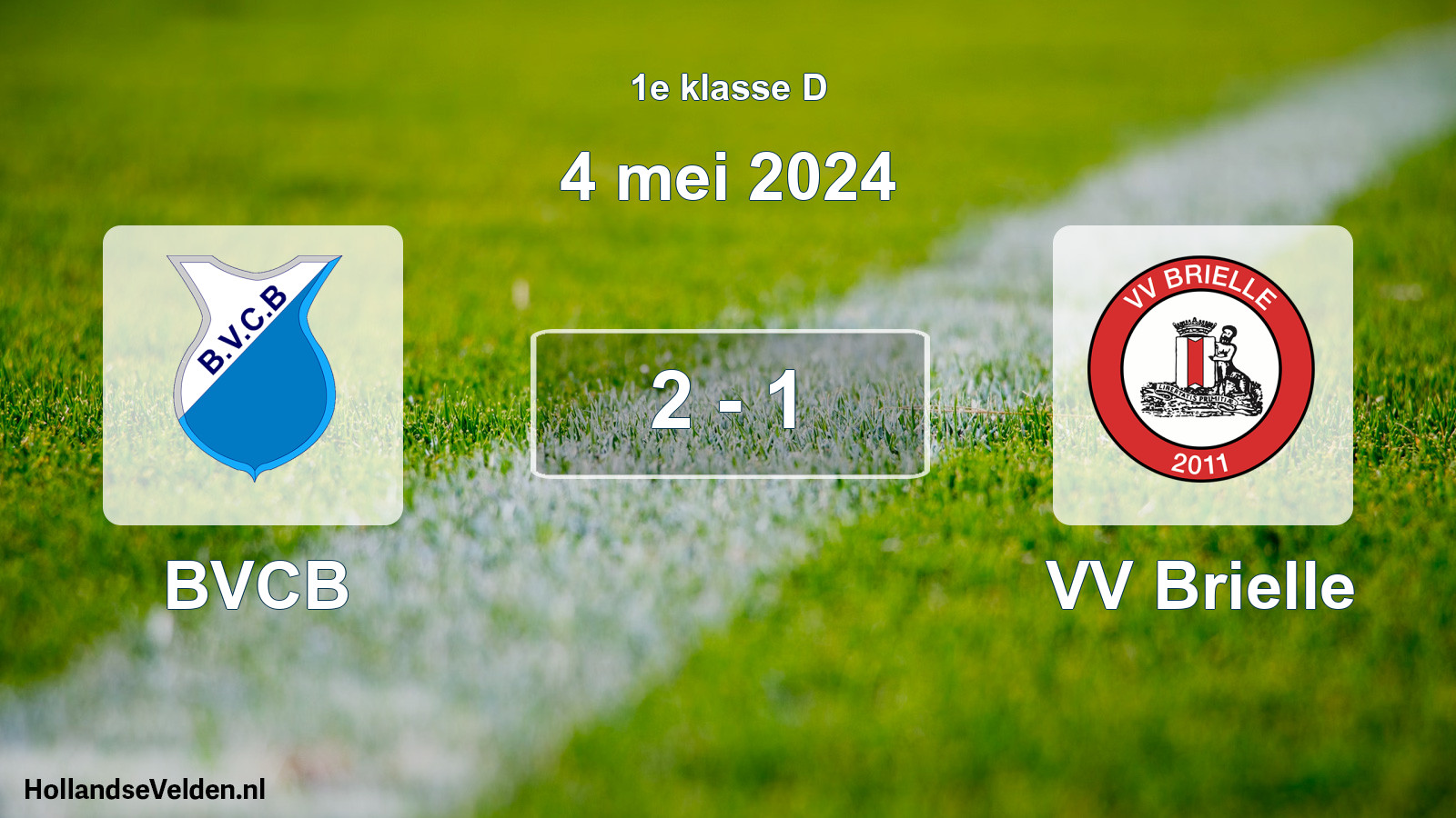 Total number of matches played: BVCB - VV Brielle 2 - 1 (4 May 2024)