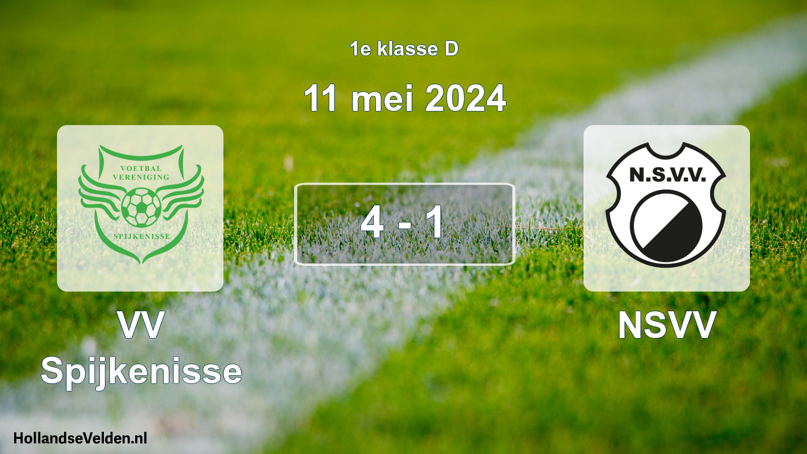 Total number of matches played: VV Spijkenisse - NSVV 4 - 1 (11 May 2024)