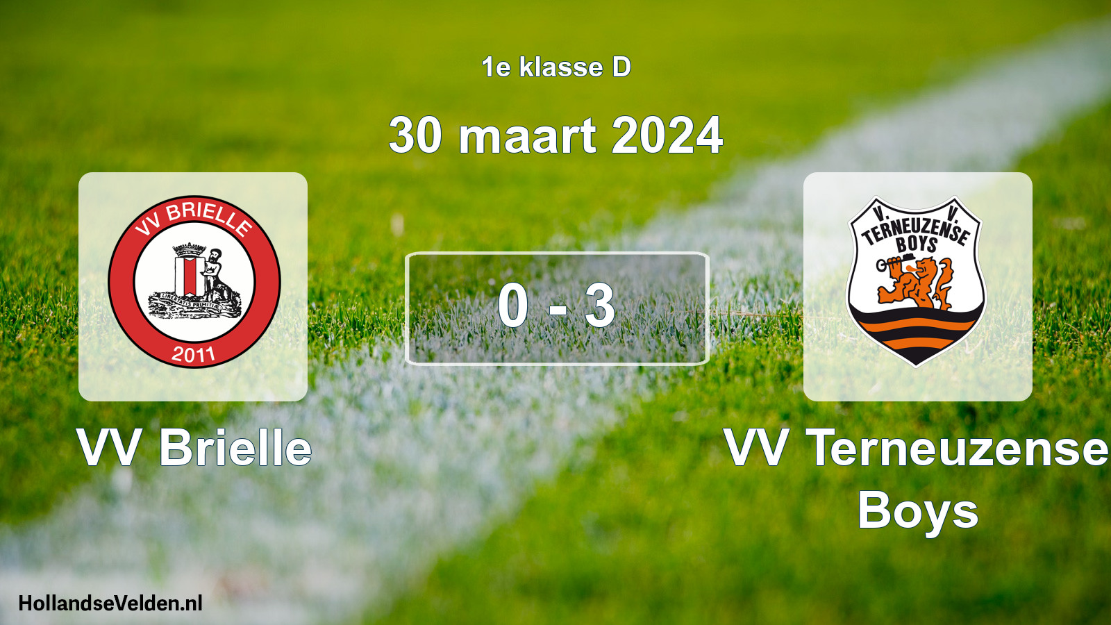 Total number of matches played: VV Brielle - VV Terneuzense Boys 0 - 3 (30 March 2024)