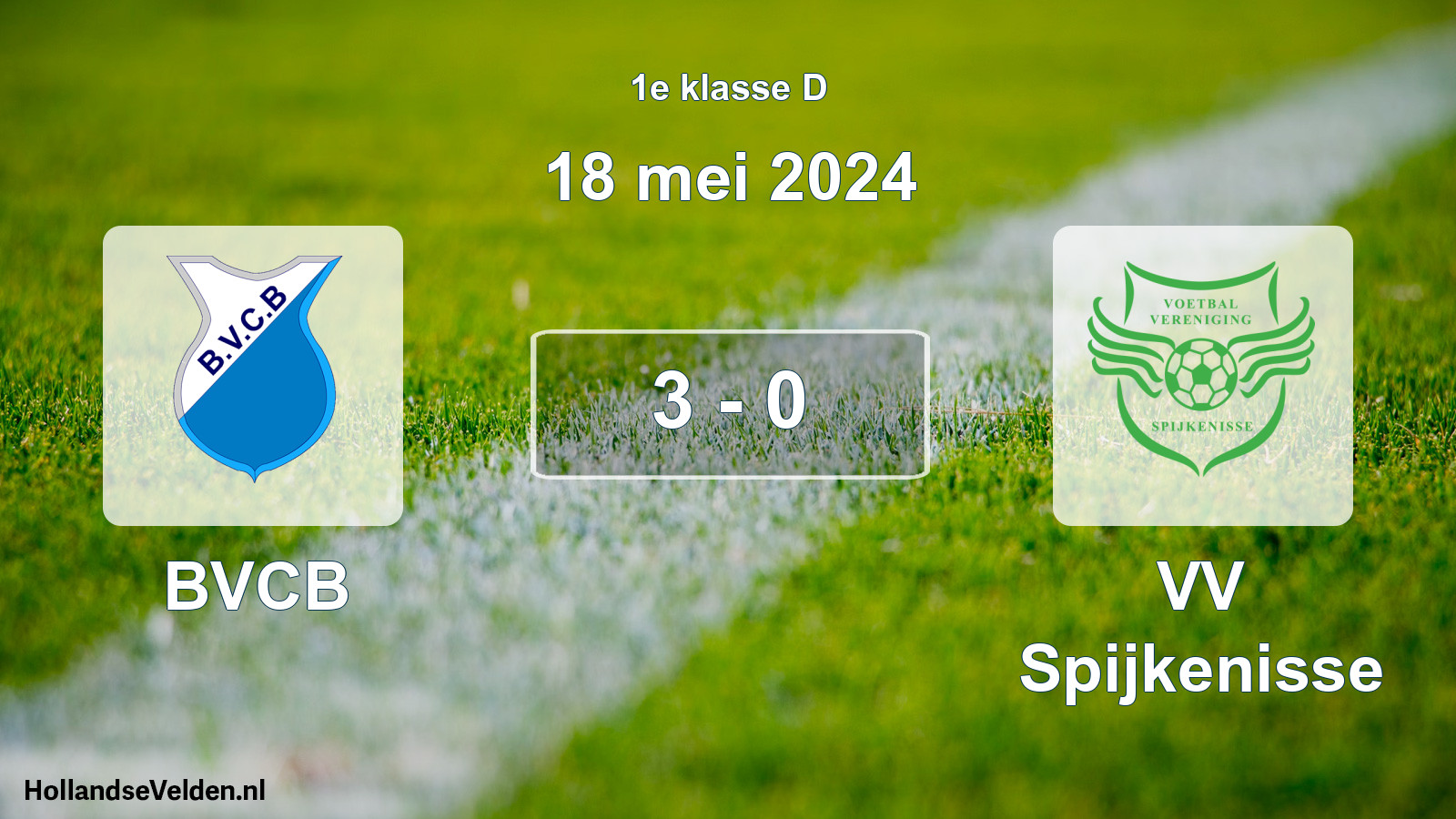 Total number of matches played: BVCB - VV Spijkenisse 3 - 0 (18 May 2024)