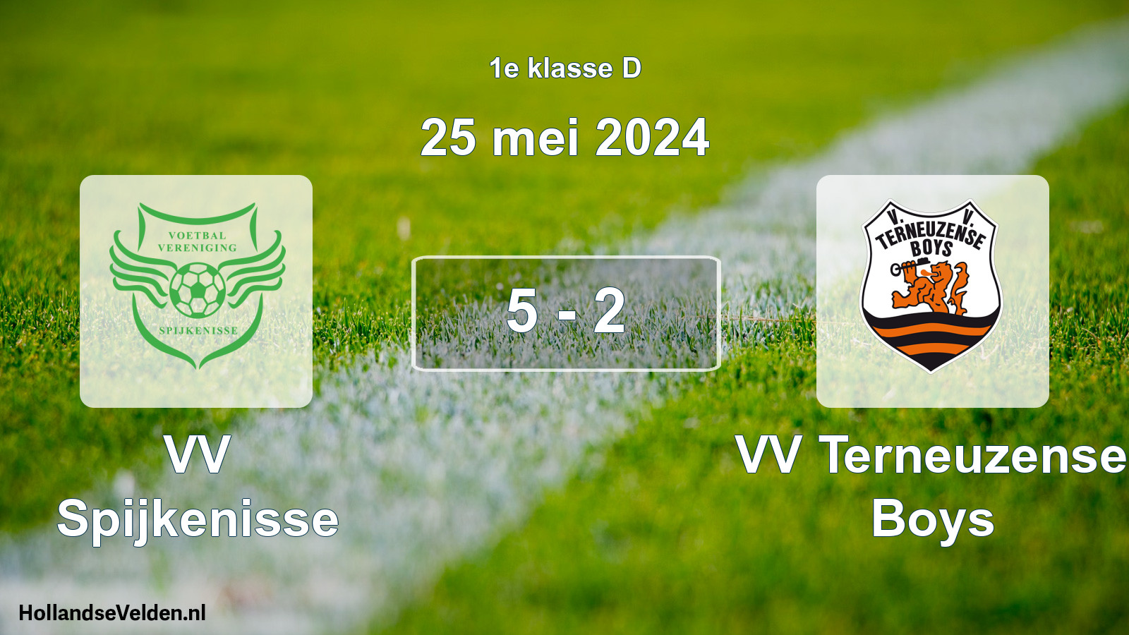 Total number of matches played: VV Spijkenisse - VV Terneuzense Boys 5 - 2 (25 May 2024)
