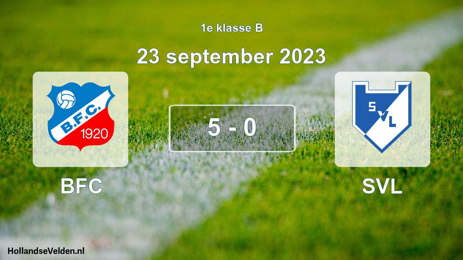 Total number of matches played: BFC - SVL 5 - 0 (23 September 2023)