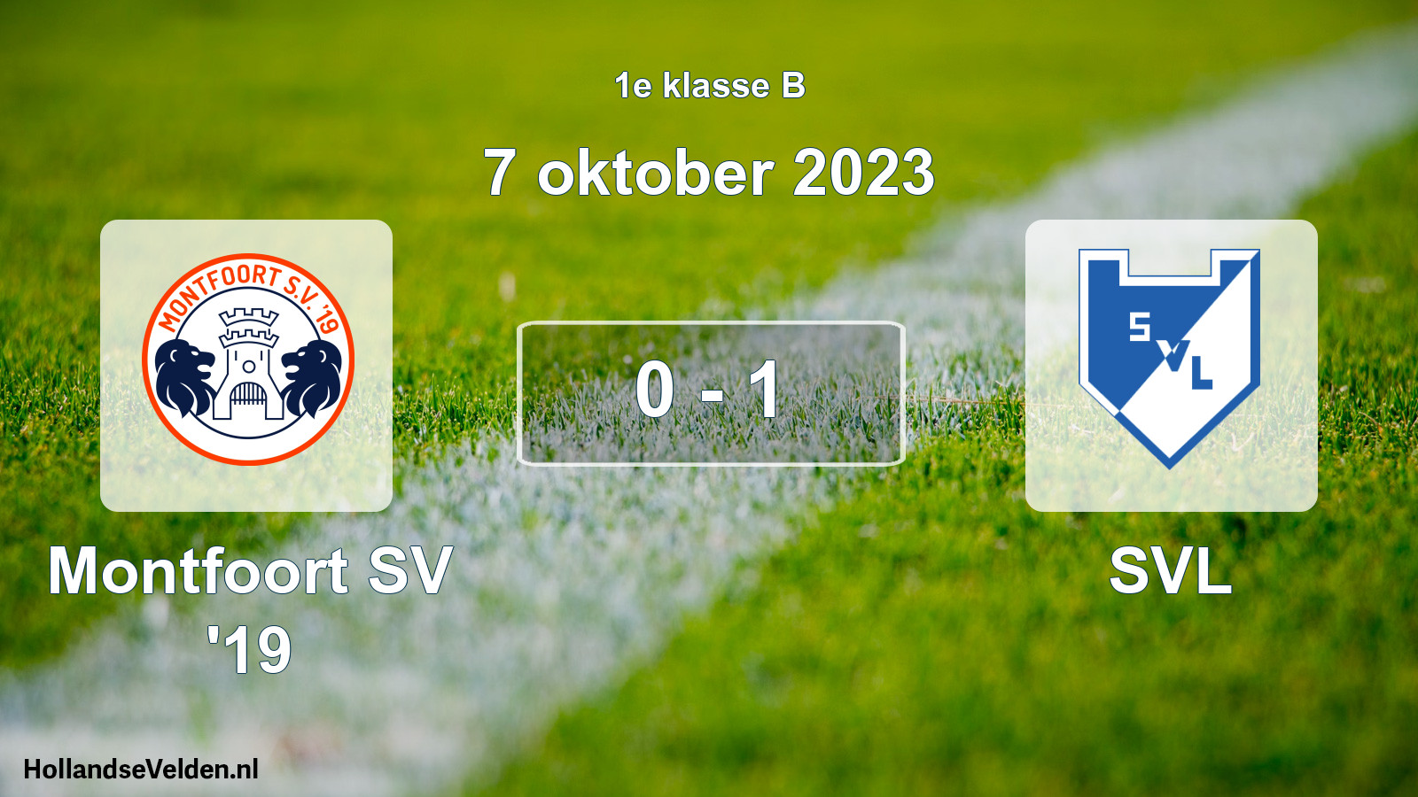 Total number of matches played: Montfoort SV '19 - SVL 0 - 1 (7 October 2023)