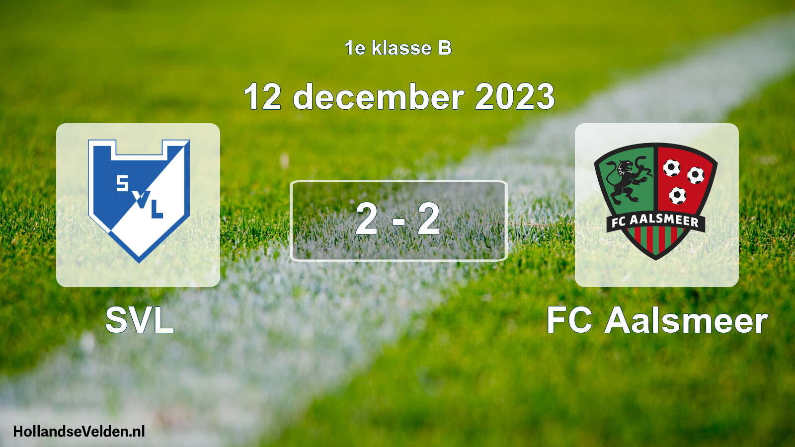 Total number of matches played: SVL - FC Aalsmeer 2 - 2 (12 December 2023)