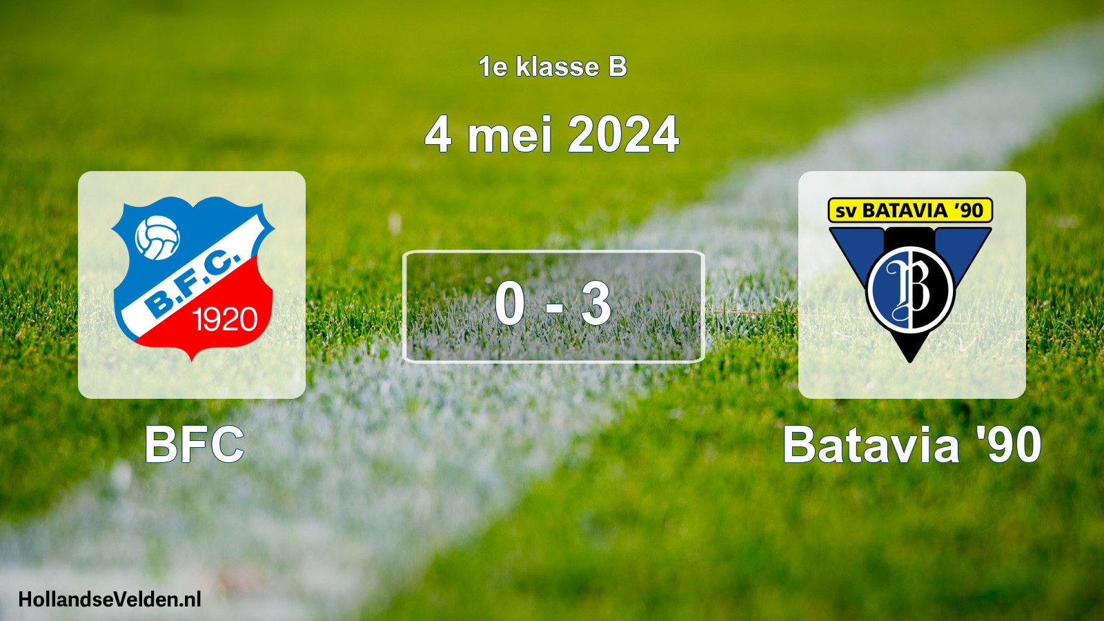 Total number of matches played: BFC - Batavia '90 0 - 3 (4 May 2024)
