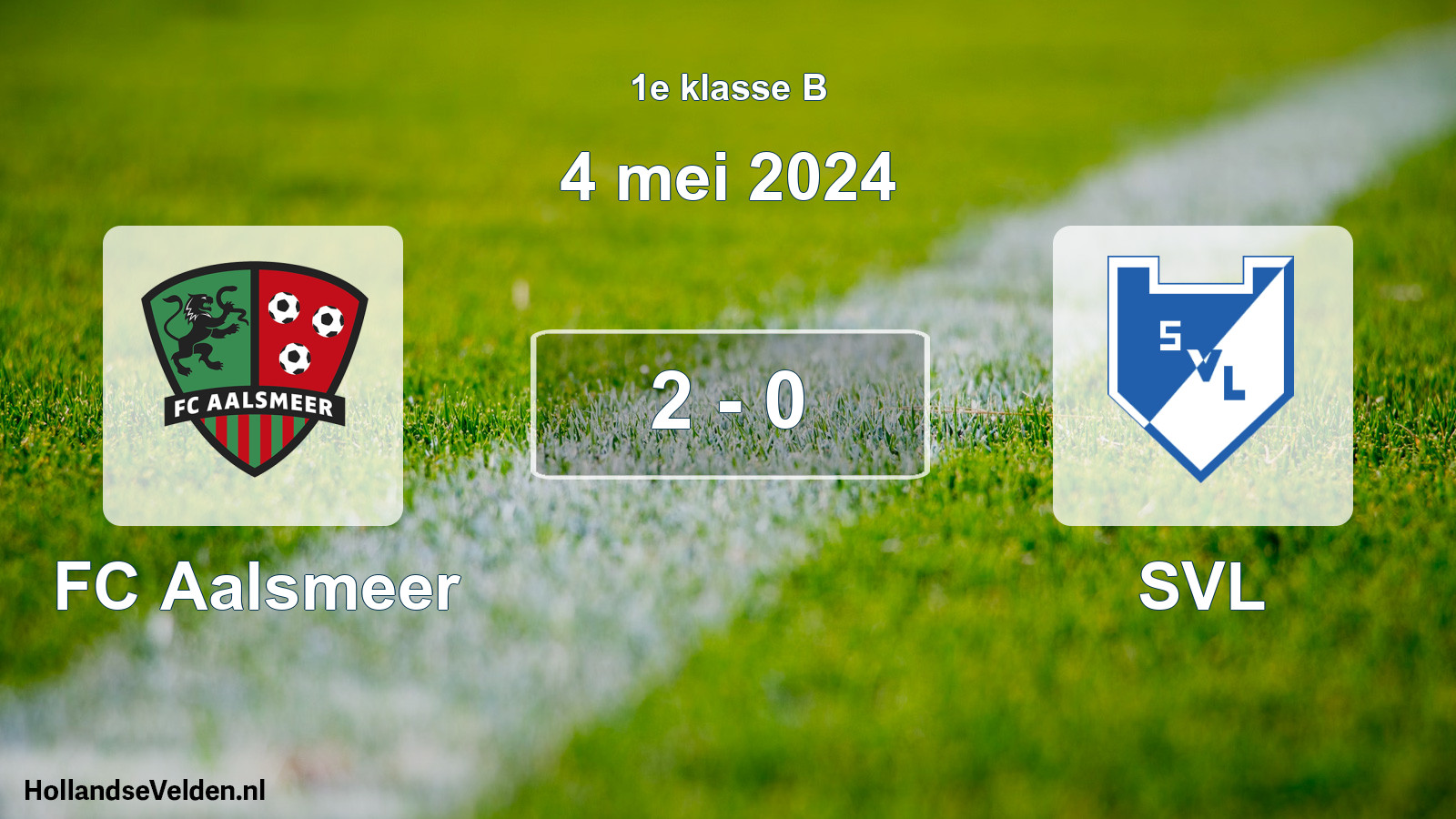 Total number of matches played: FC Aalsmeer - SVL 2 - 0 (4 May 2024)