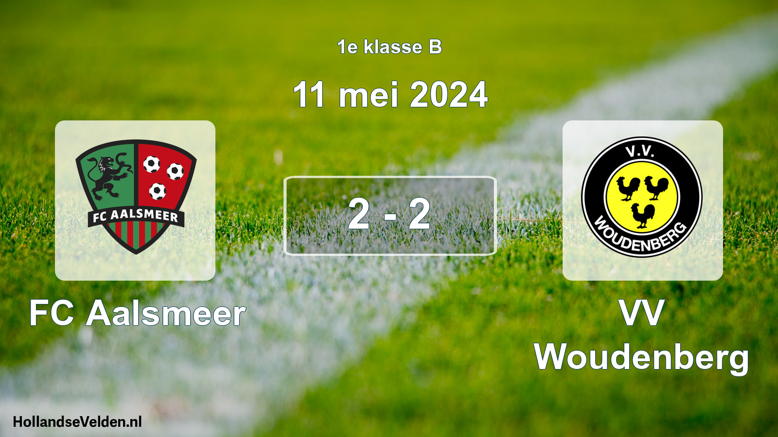Total number of matches played: FC Aalsmeer - VV Woudenberg 2 - 2 (11 May 2024)
