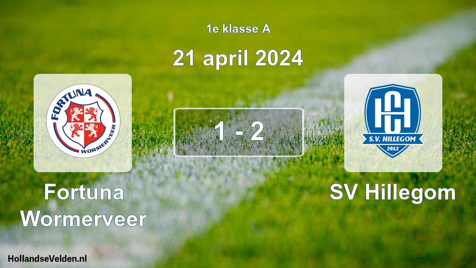 Total number of matches played: Fortuna Wormerveer - SV Hillegom 1 - 2 (21 April 2024)