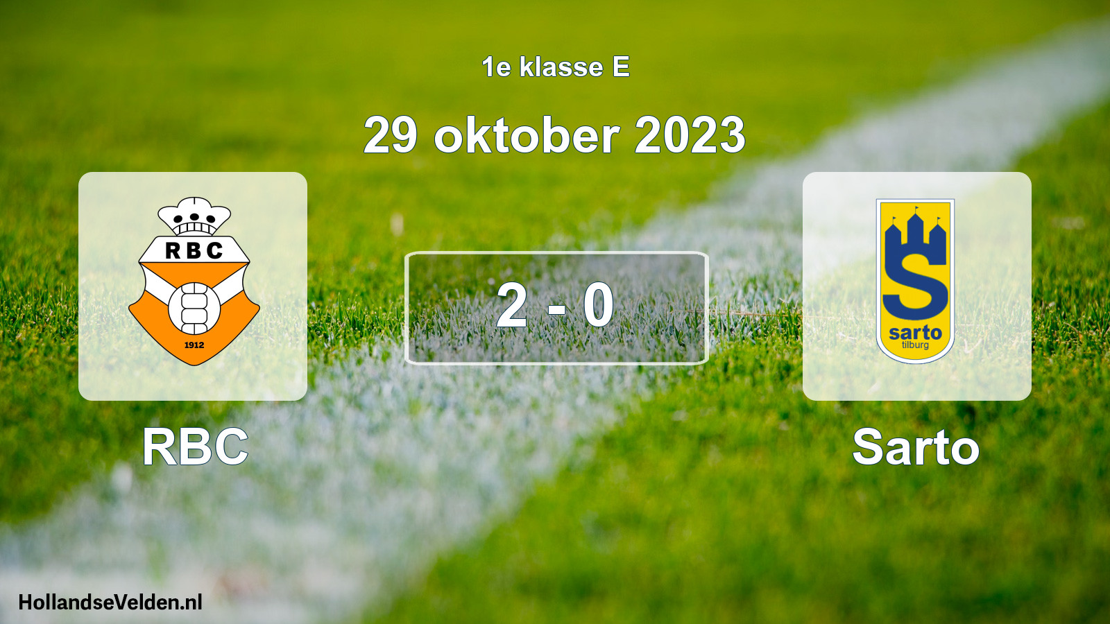 Total number of matches played: RBC - Sarto 2 - 0 (29 October 2023)