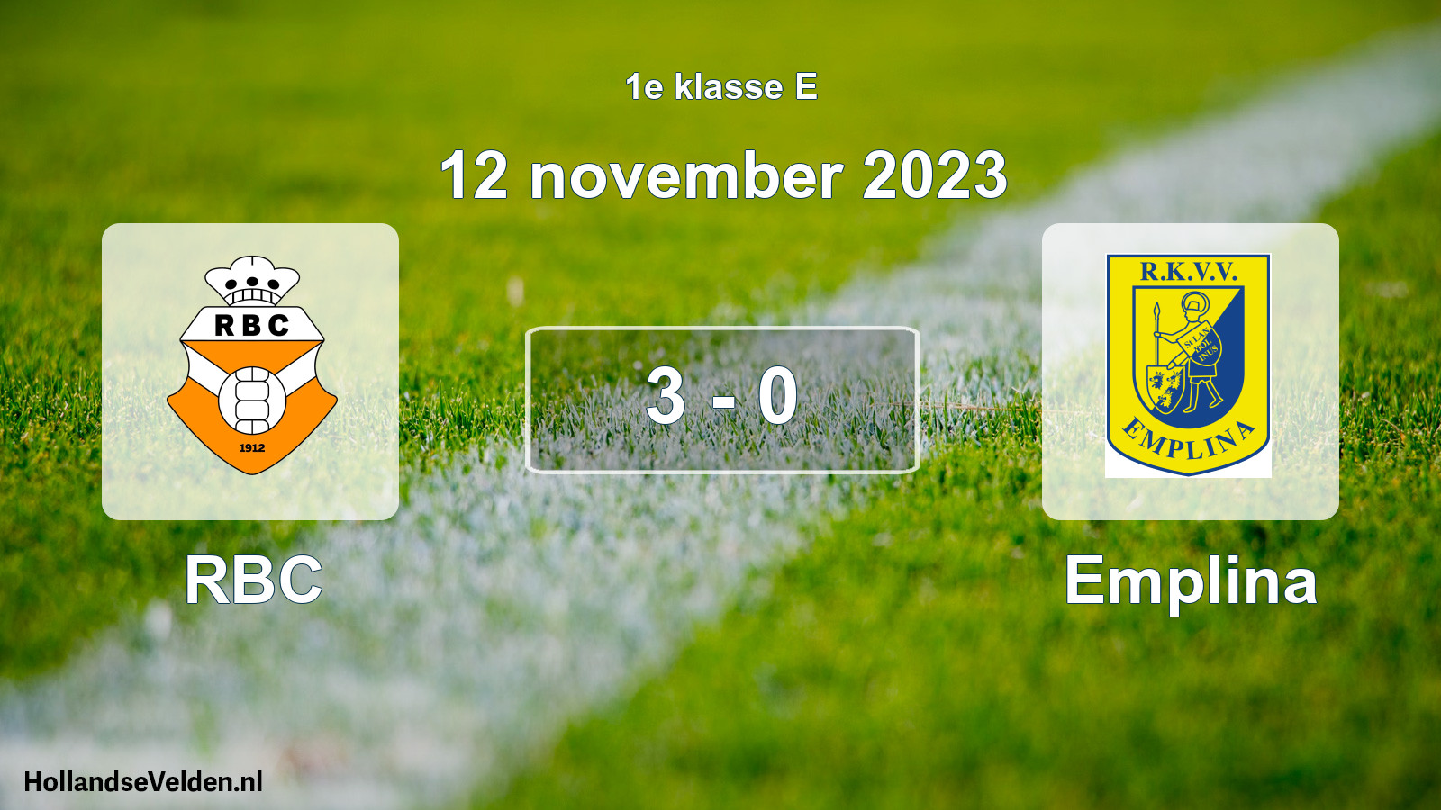 Total number of matches played: RBC - Emplina 3 - 0 (12 November 2023)