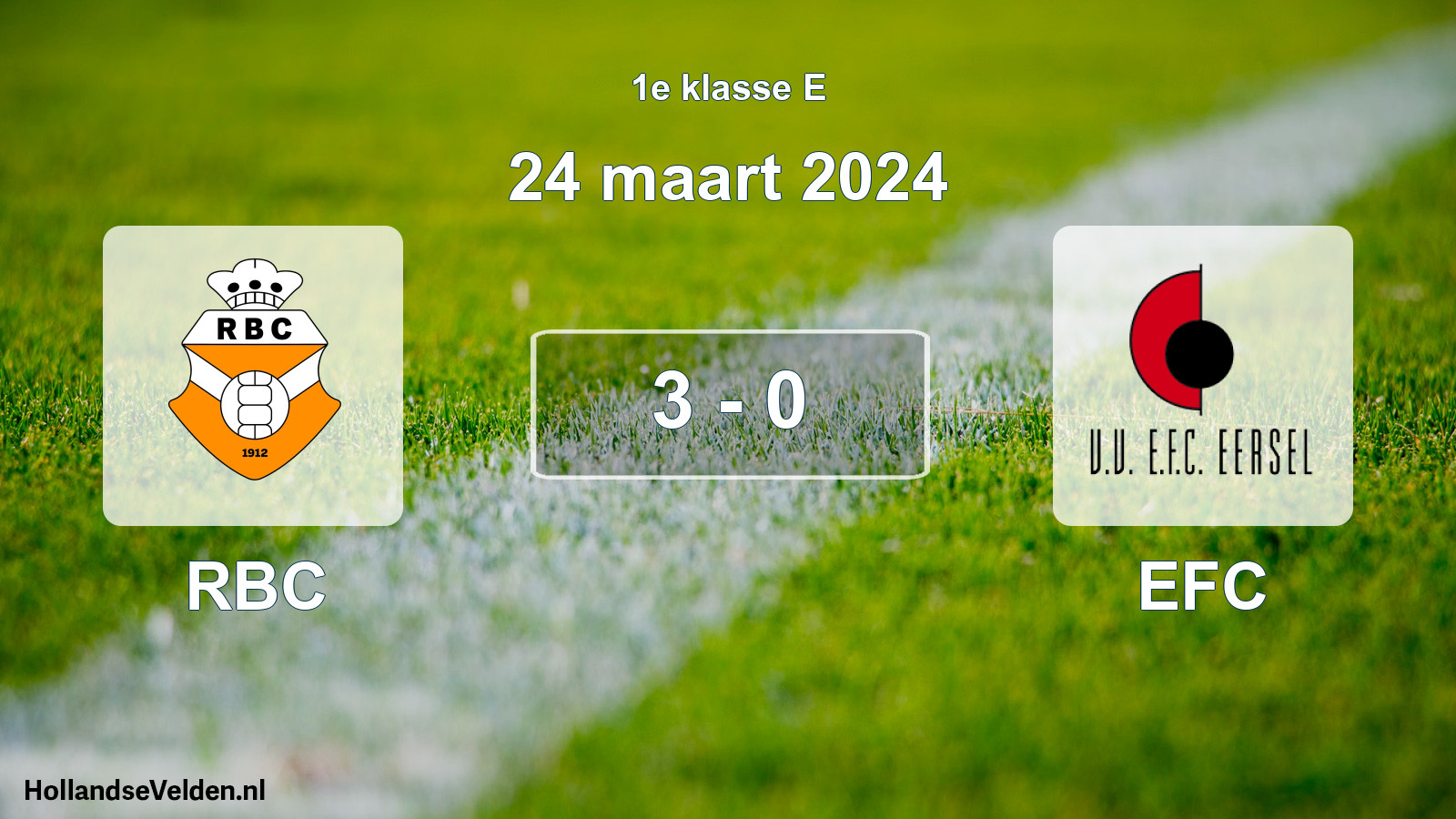 Total number of matches played: RBC - EFC 3 - 0 (24 March 2024)