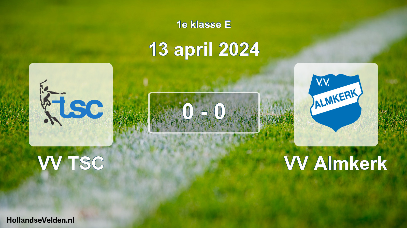 Total number of matches played: VV TSC - VV Almkerk 0 - 0 (13 April 2024)