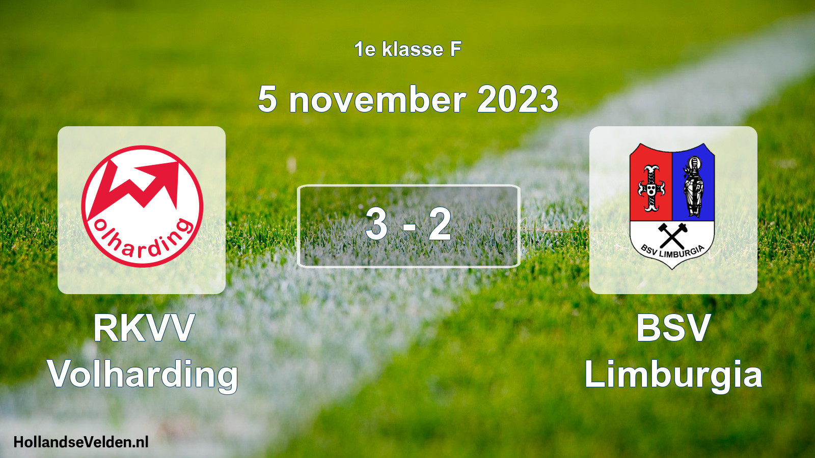 Total number of matches played: RKVV Volharding - BSV Limburgia 3 - 2 (5 November 2023)
