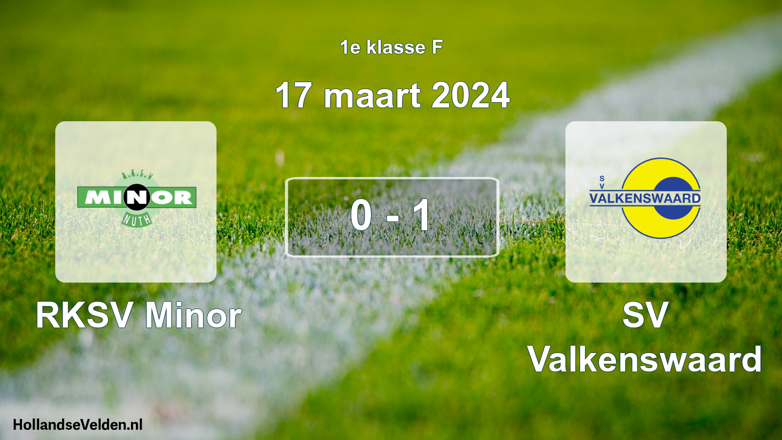 Total number of matches played: RKSV Minor - SV Valkenswaard 0 - 1 (17 March 2024)