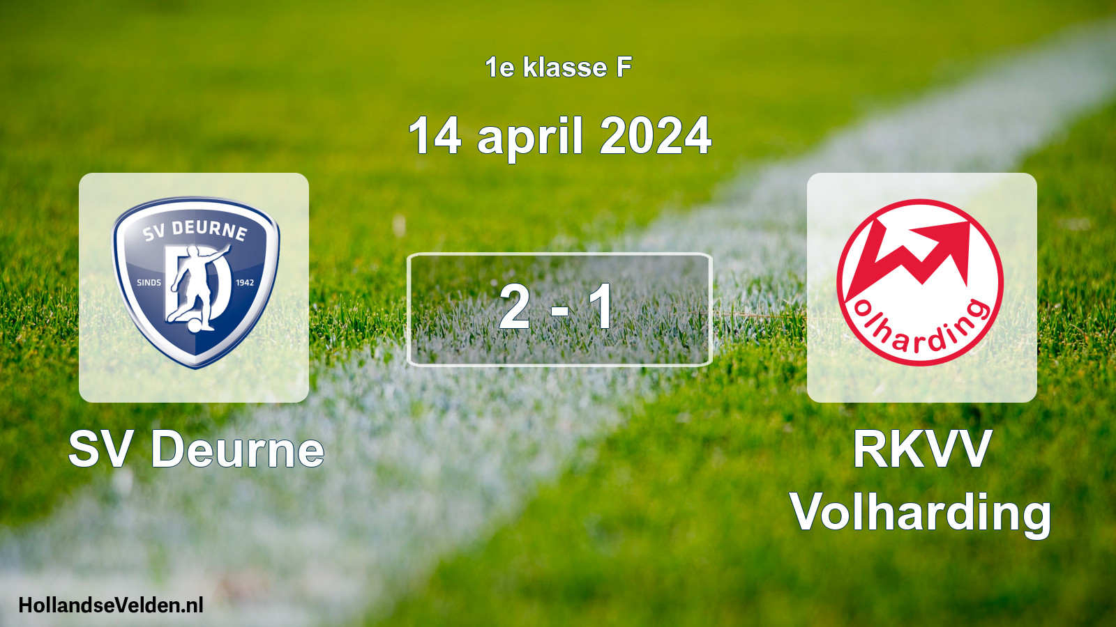 Total number of matches played: SV Deurne - RKVV Volharding 2 - 1 (14 April 2024)