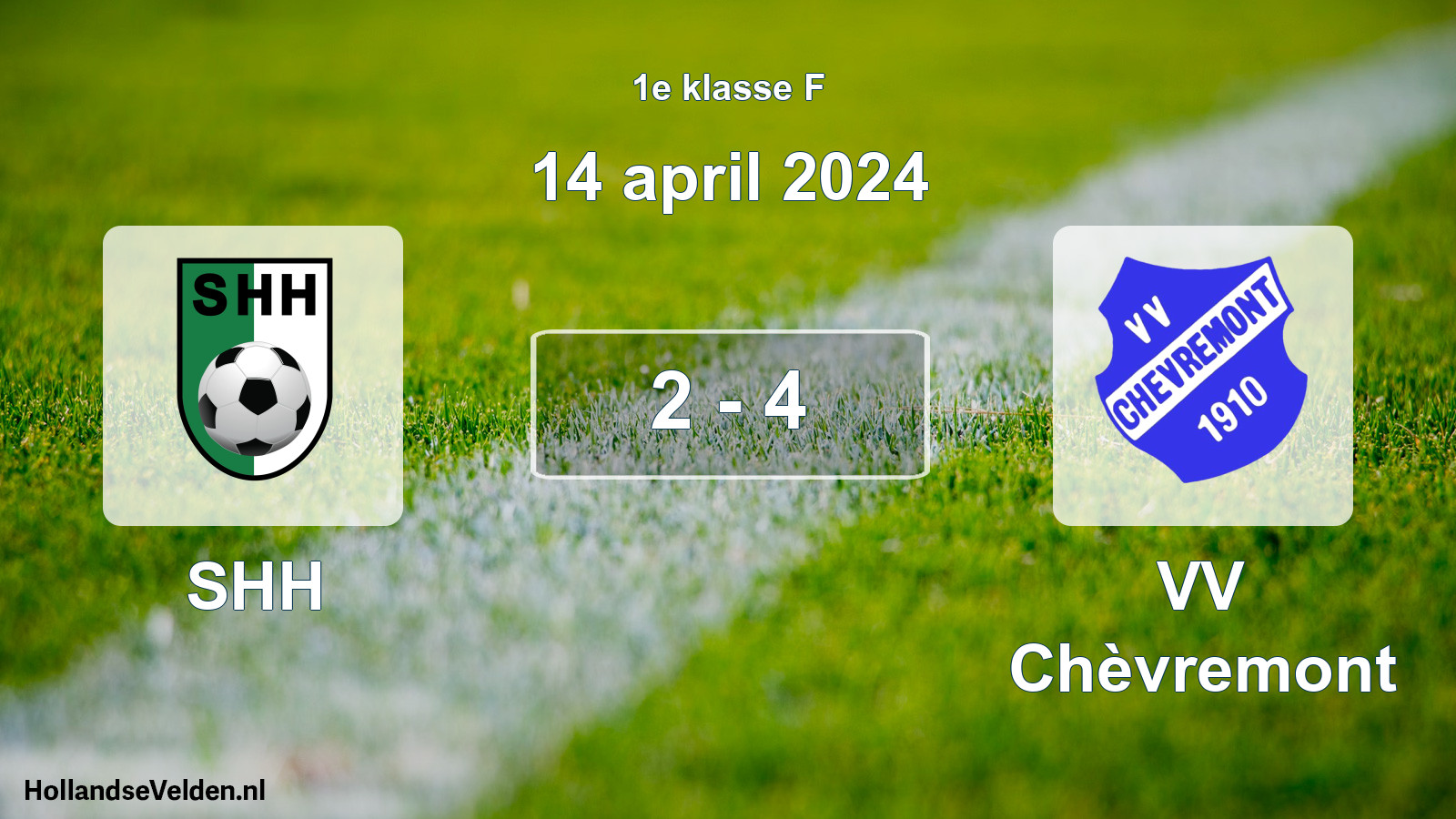 Total number of matches played: SHH - VV Chèvremont 2 - 4 (14 April 2024)