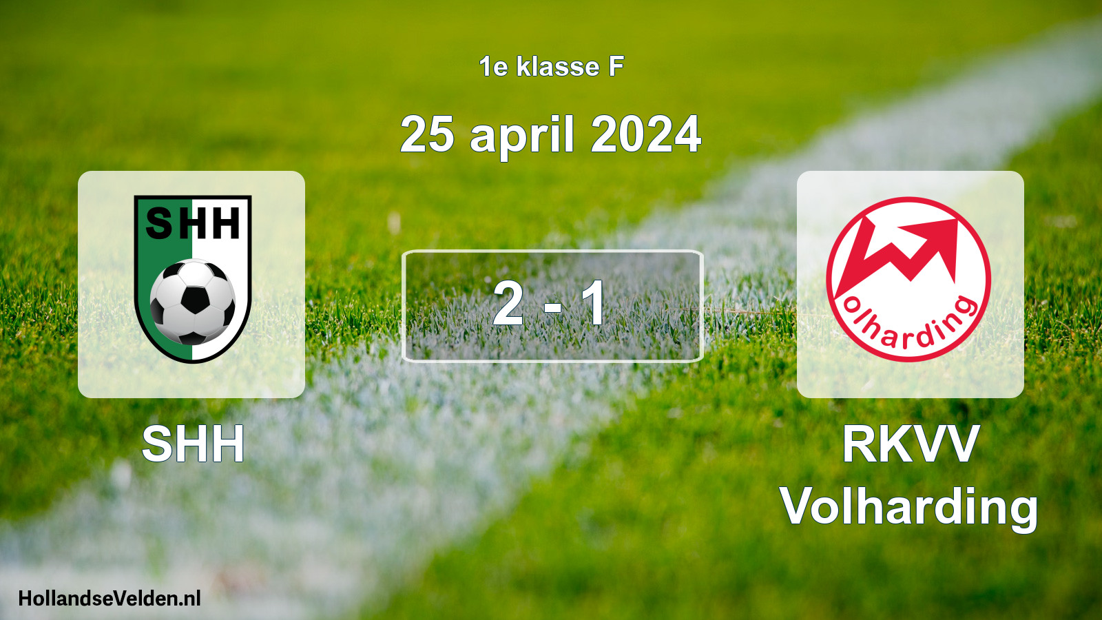Total number of matches played: SHH - RKVV Volharding 2 - 1 (25 April 2024)