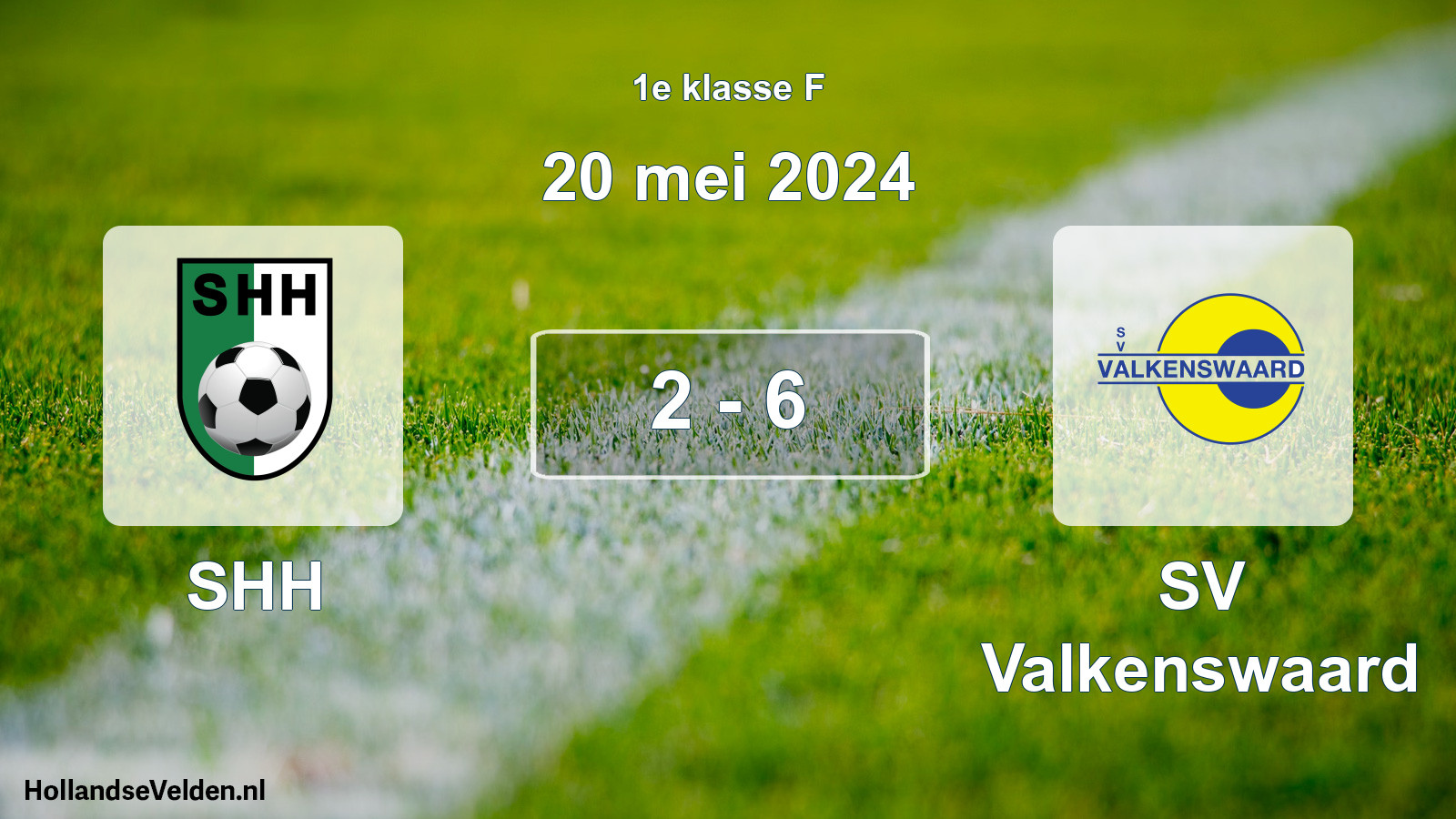 Total number of matches played: SHH - SV Valkenswaard 2 - 6 (20 May 2024)