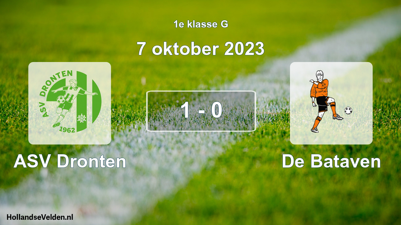 Total number of matches played: ASV Dronten - De Bataven 1 - 0 (7 October 2023)