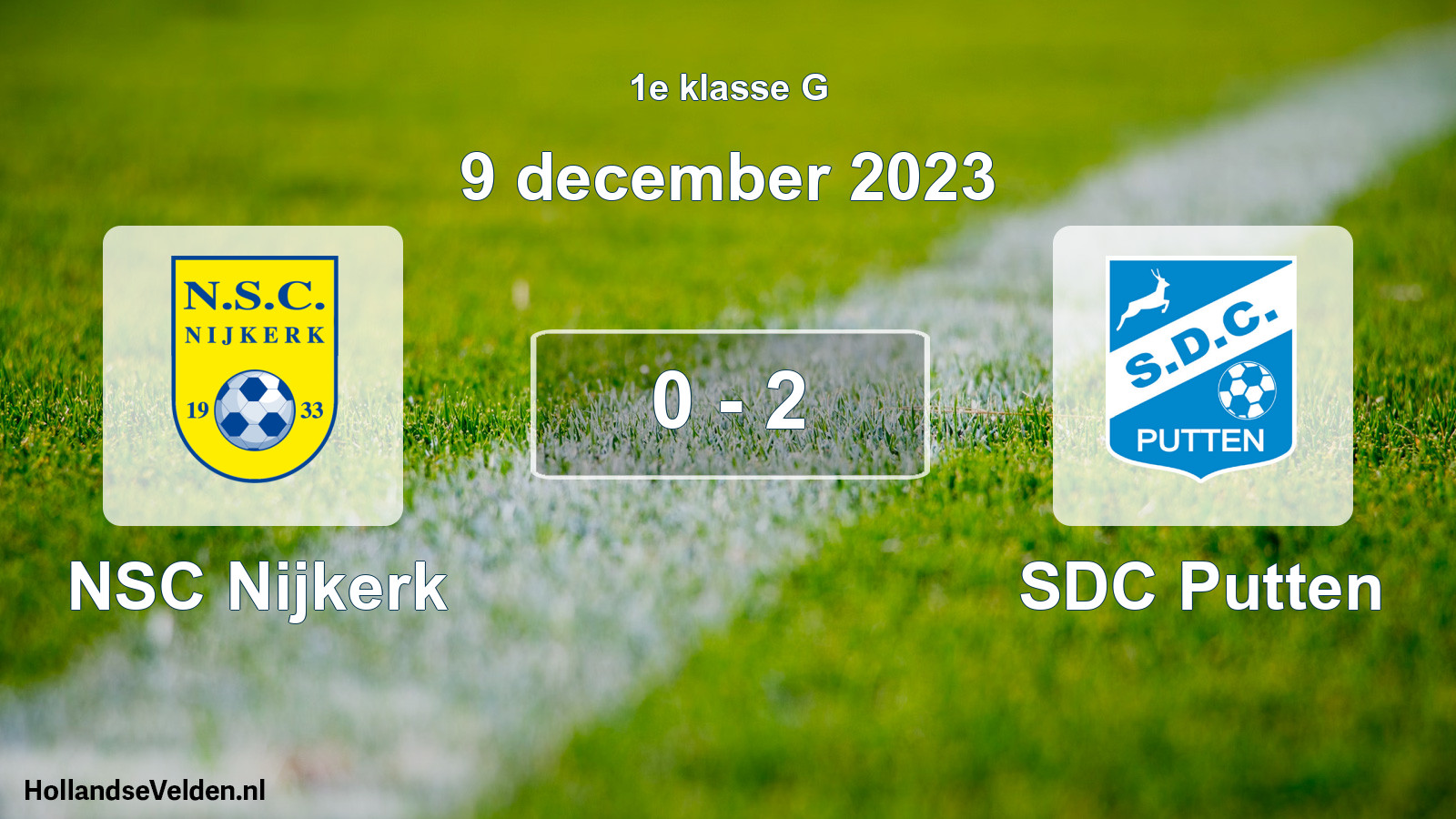 Total number of matches played: NSC Nijkerk - SDC Putten 0 - 2 (9 December 2023)