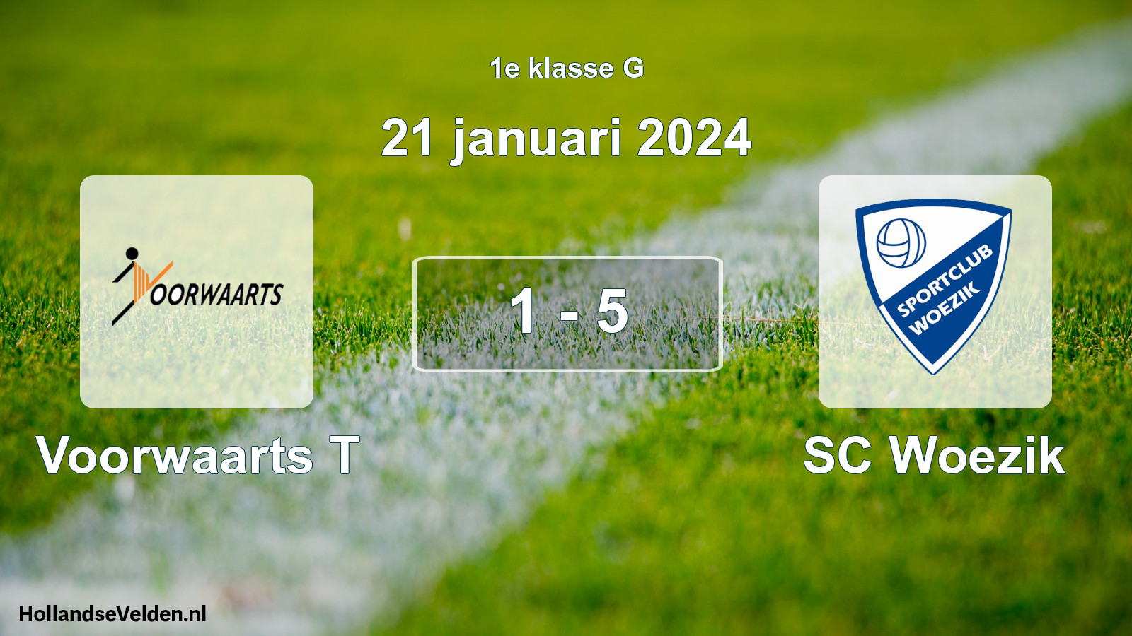 Total number of matches played: Voorwaarts T - SC Woezik 1 - 5 (21 January 2024)
