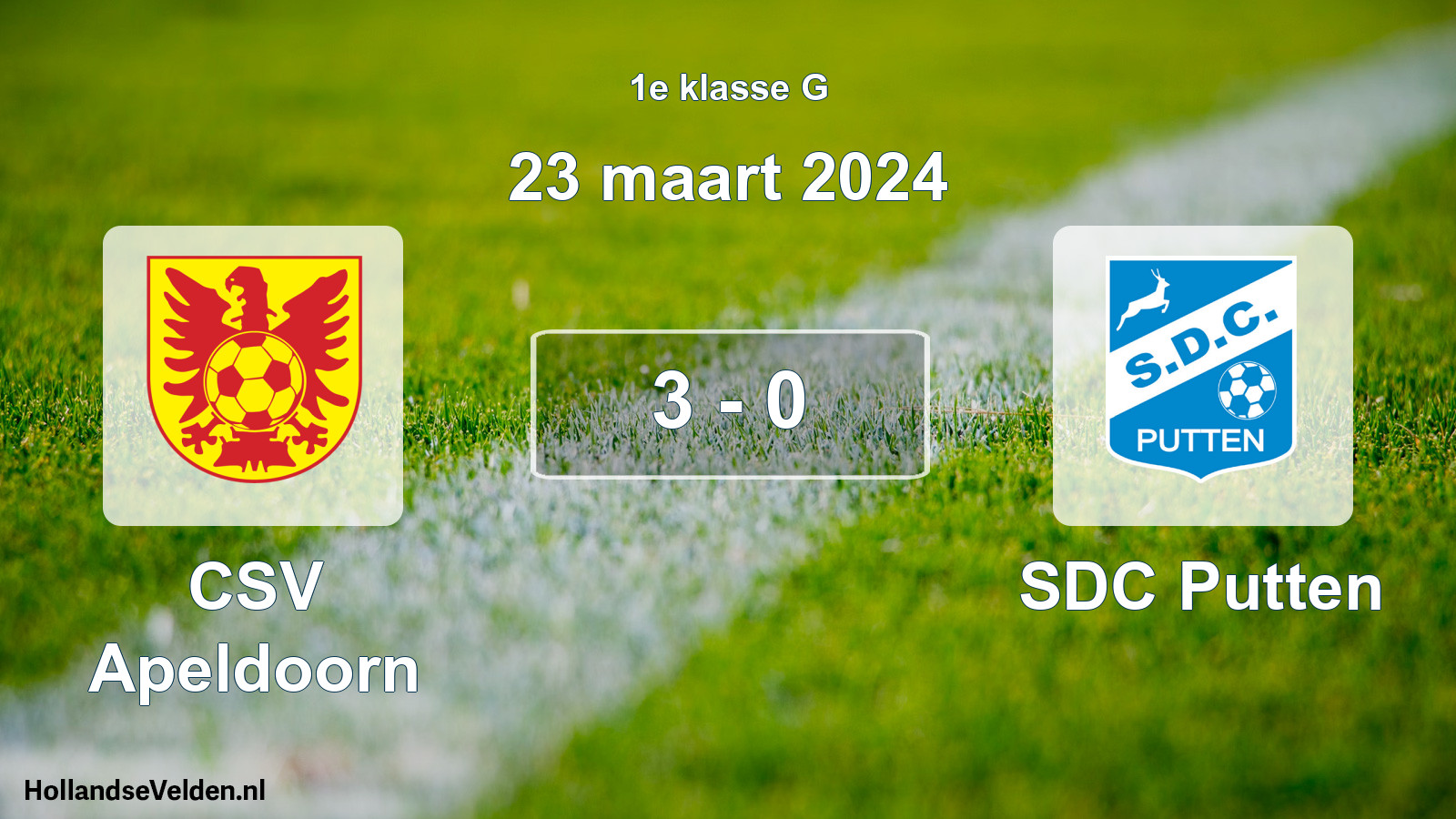 Total number of matches played: CSV Apeldoorn - SDC Putten 3 - 0 (23 March 2024)
