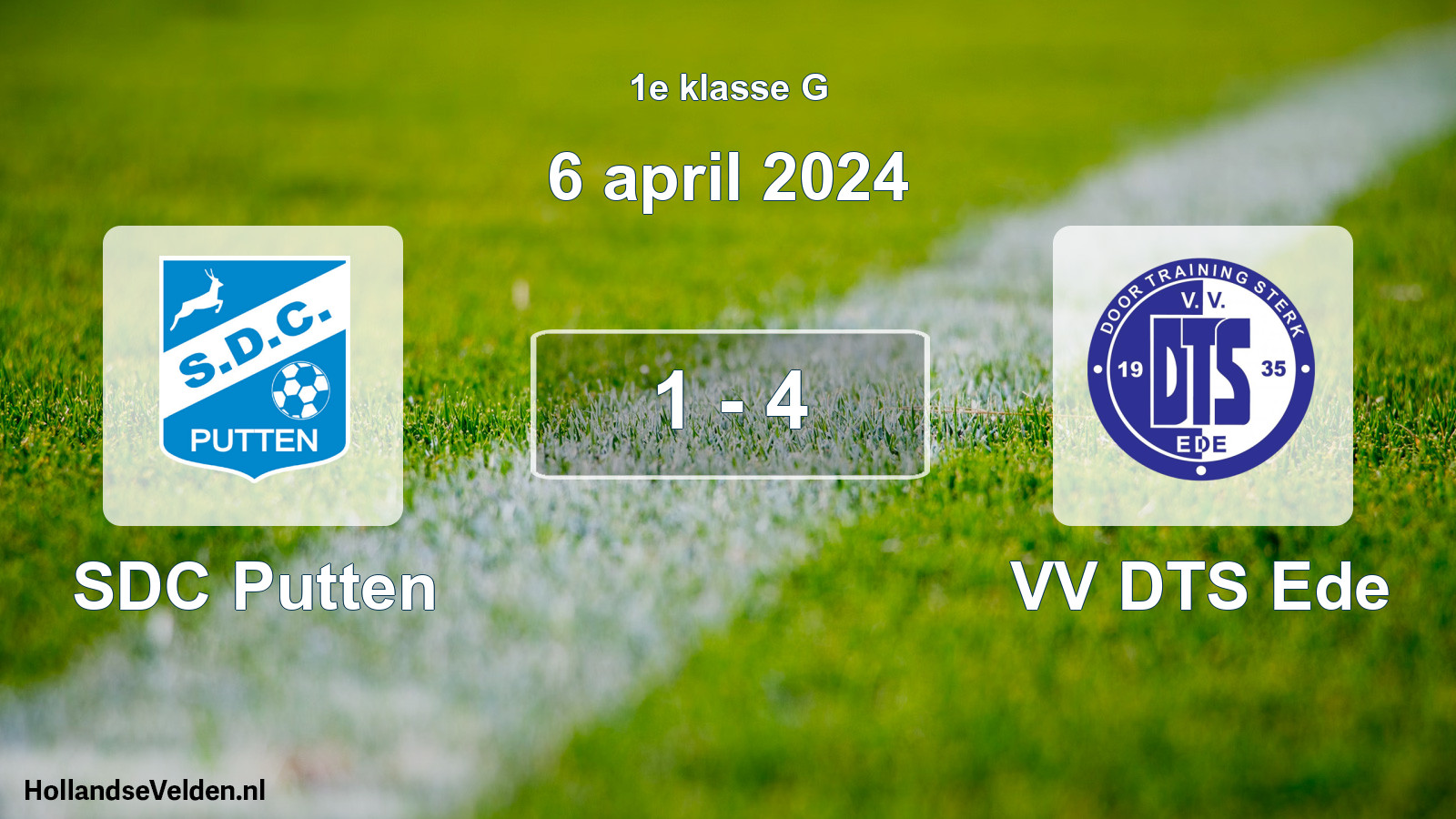 Total number of matches played: SDC Putten - VV DTS Ede 1 - 4 (6 April 2024)