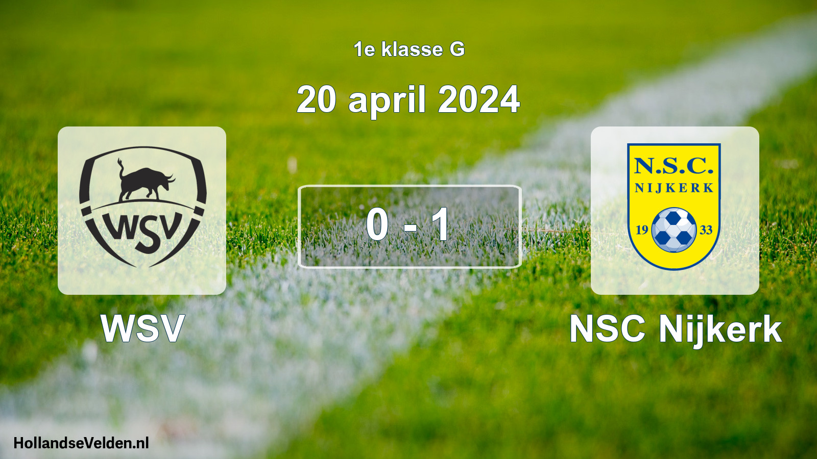 Total number of matches played: WSV - NSC Nijkerk 0 - 1 (20 April 2024)