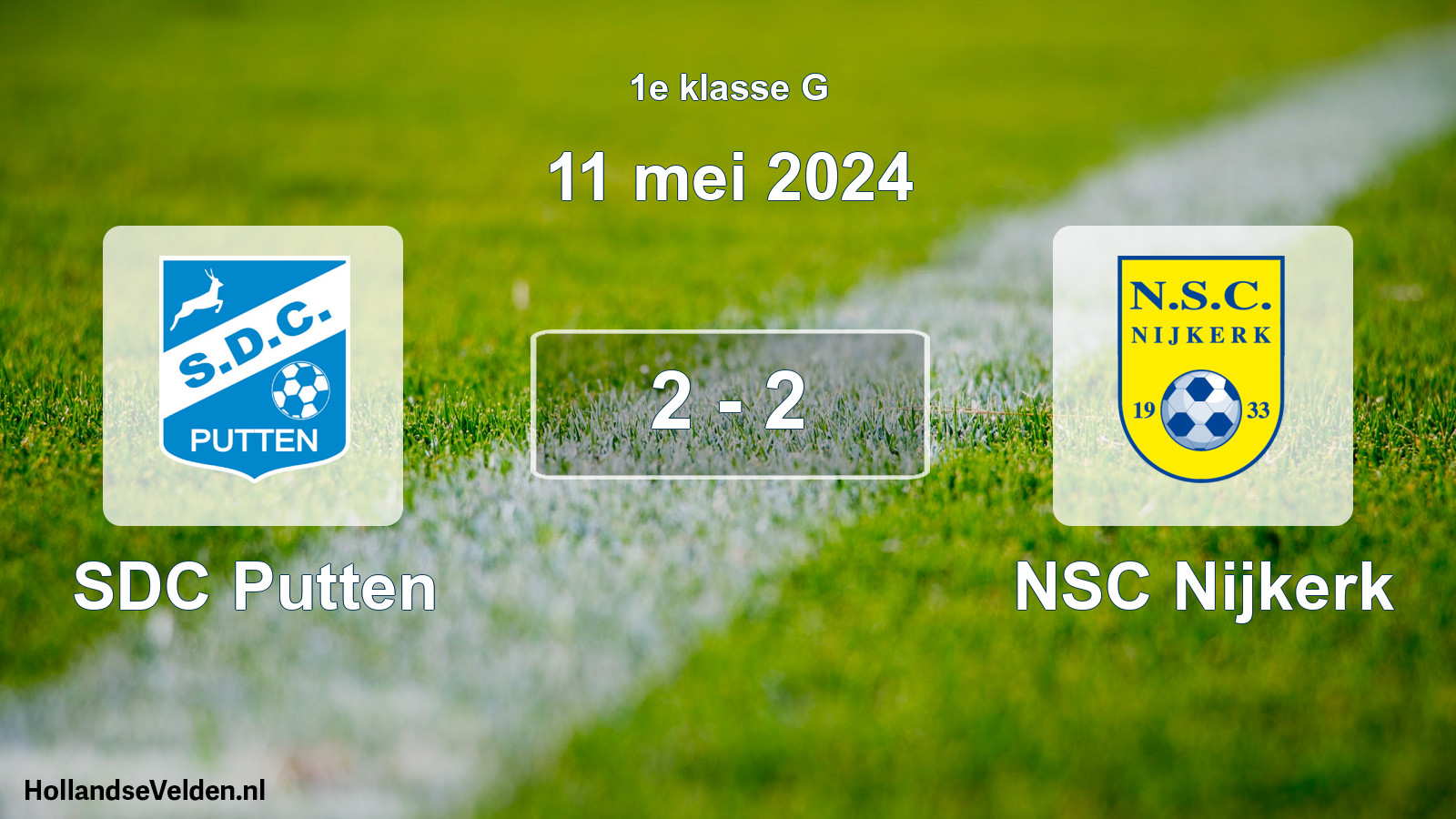 Total number of matches played: SDC Putten - NSC Nijkerk 2 - 2 (11 May 2024)