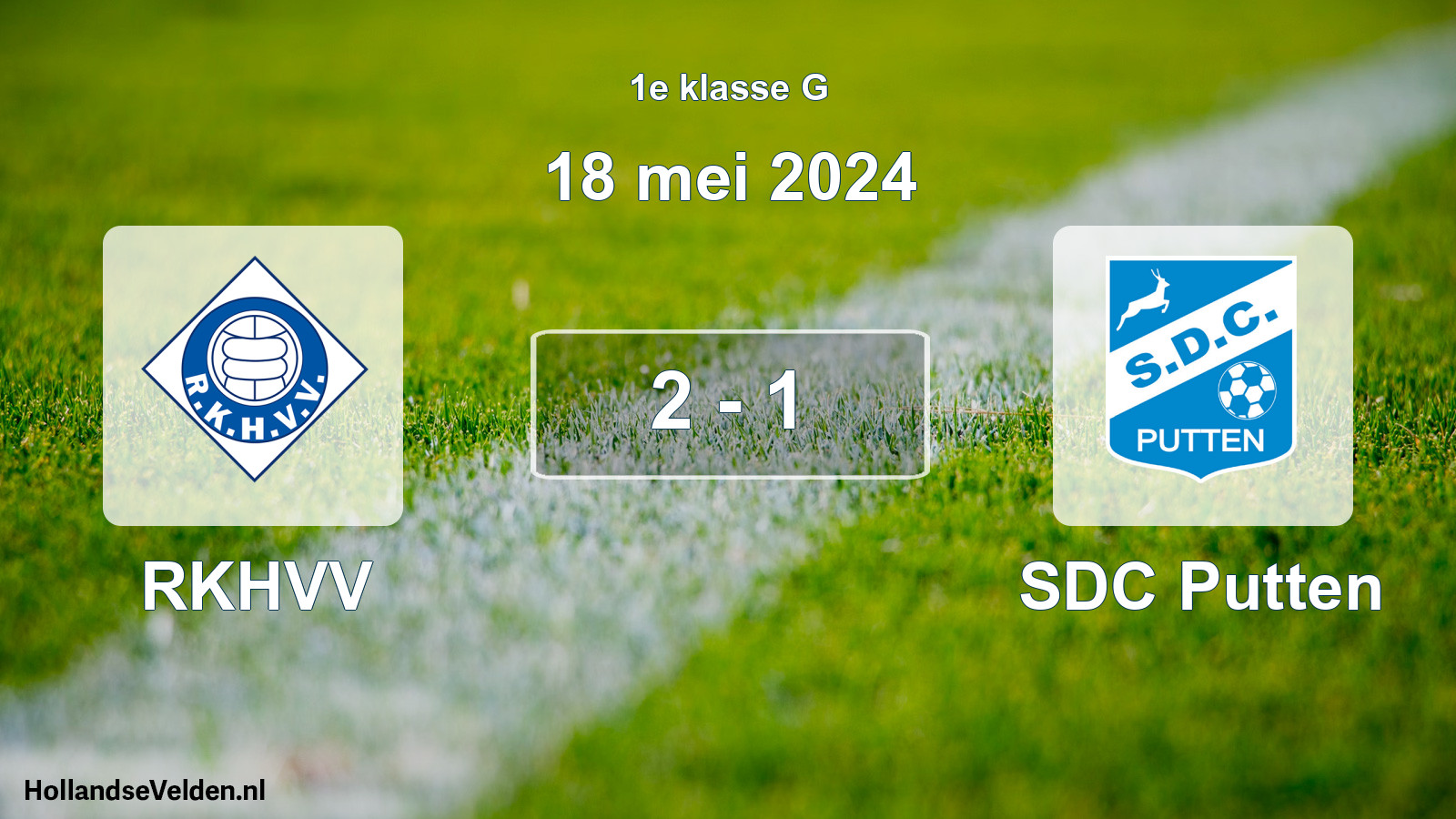 Total number of matches played: RKHVV - SDC Putten 2 - 1 (18 May 2024)