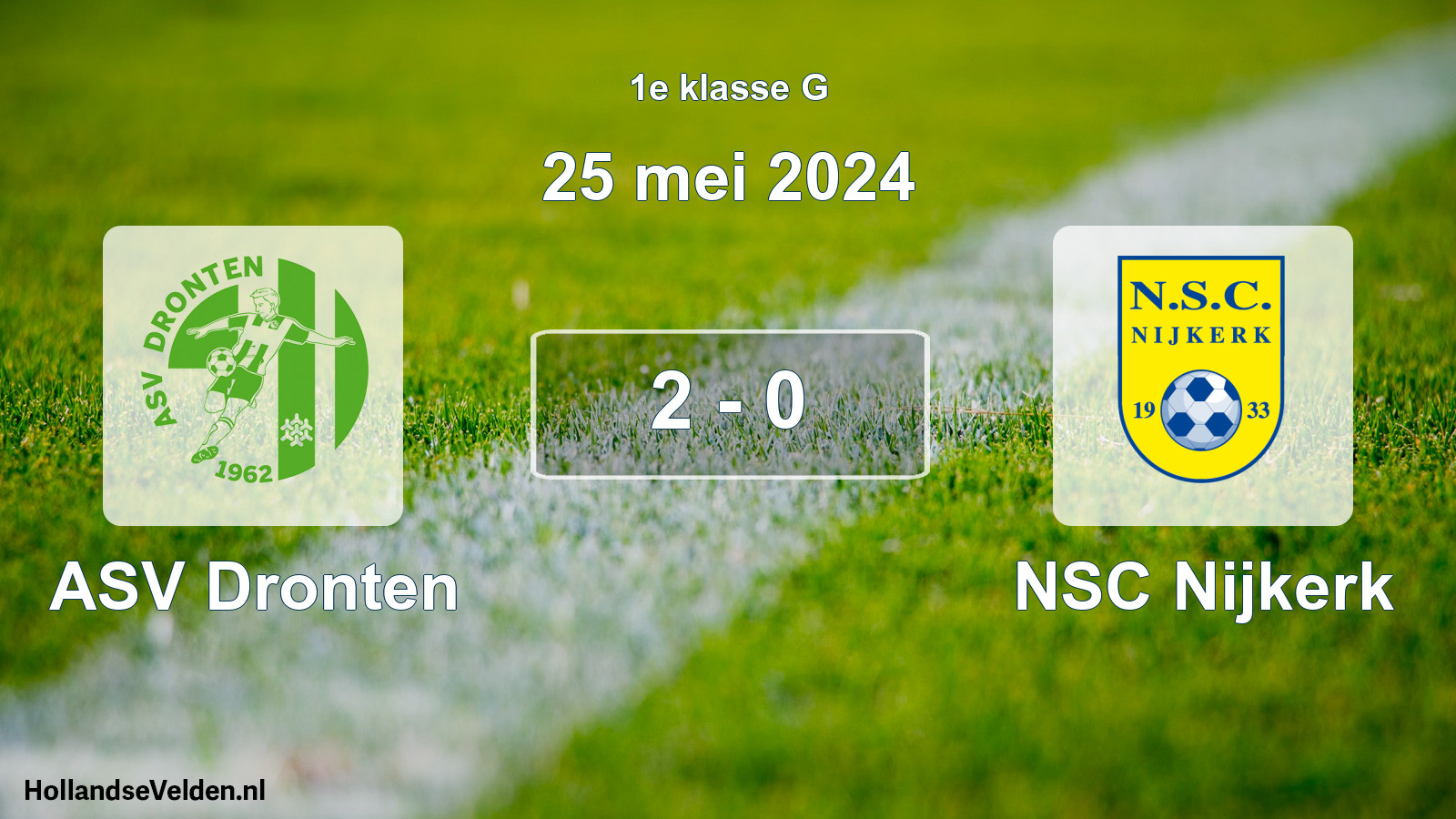 Total number of matches played: ASV Dronten - NSC Nijkerk 2 - 0 (25 May 2024)