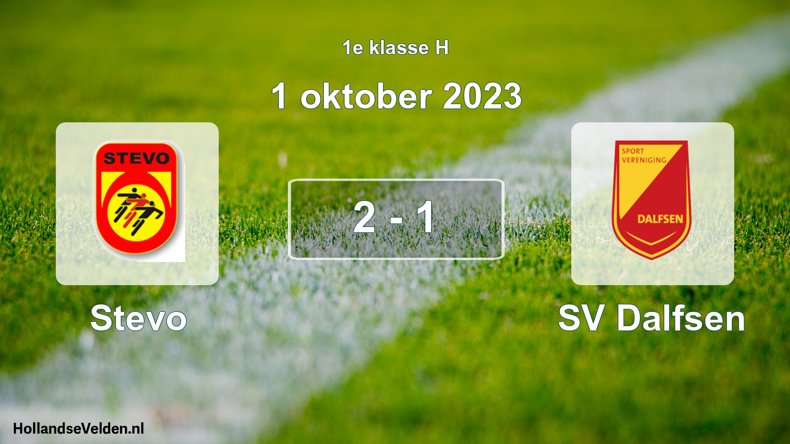 Total number of matches played: Stevo - SV Dalfsen 2 - 1 (1 October 2023)
