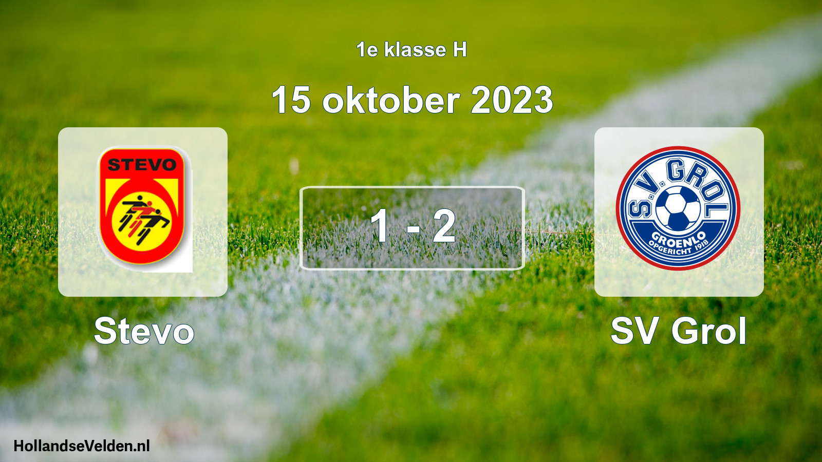 Gespeelde wedstrijd: Stevo - SV Grol 1 - 2 (15 oktober 2023)
