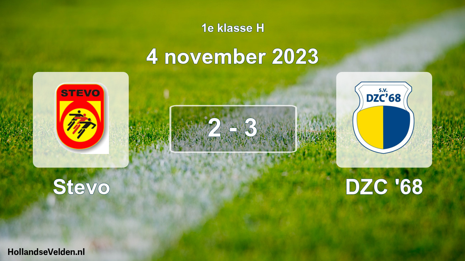 Total number of matches played: Stevo - DZC '68 2 - 3 (4 November 2023)