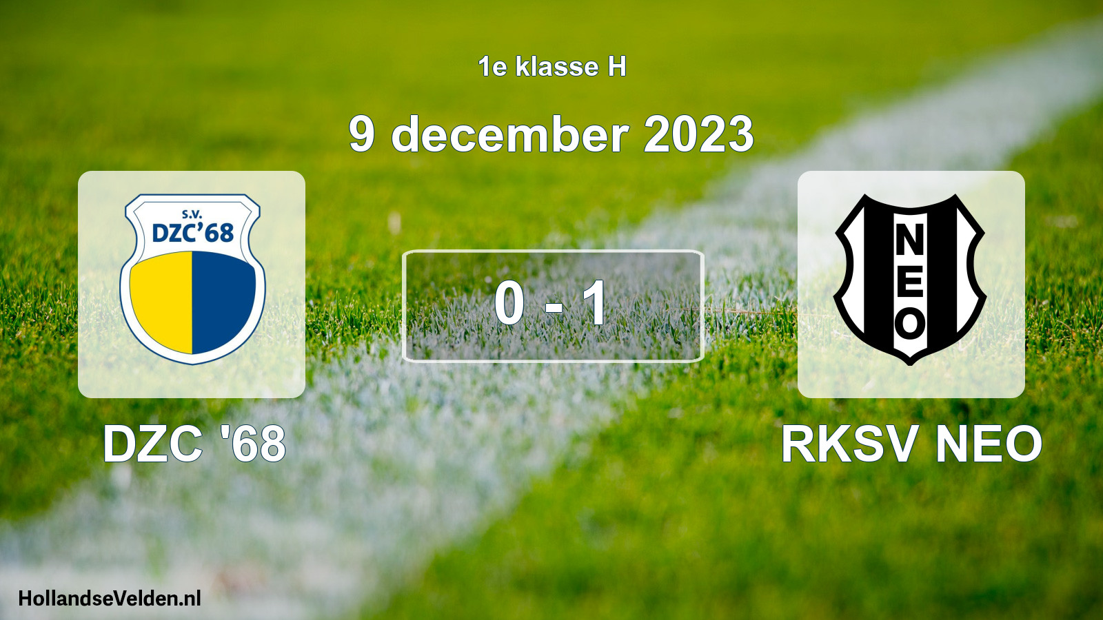 Total number of matches played: DZC '68 - RKSV NEO 0 - 1 (9 December 2023)