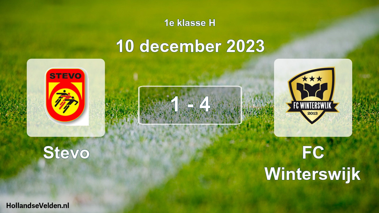 Total number of matches played: Stevo - FC Winterswijk 1 - 4 (10 December 2023)