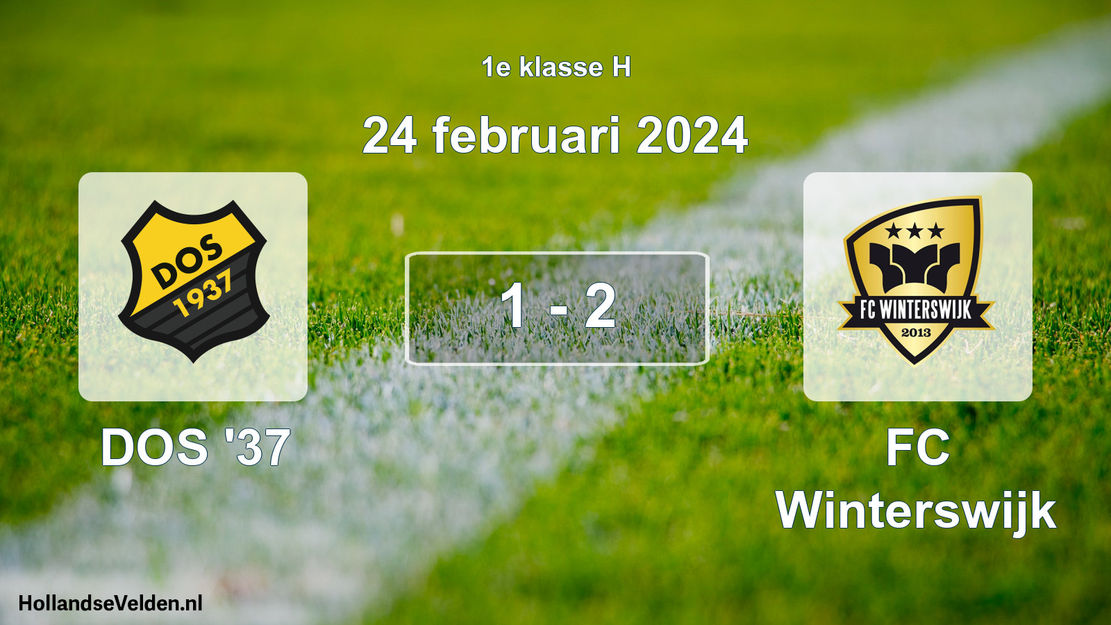 Total number of matches played: DOS '37 - FC Winterswijk 1 - 2 (24 February 2024)