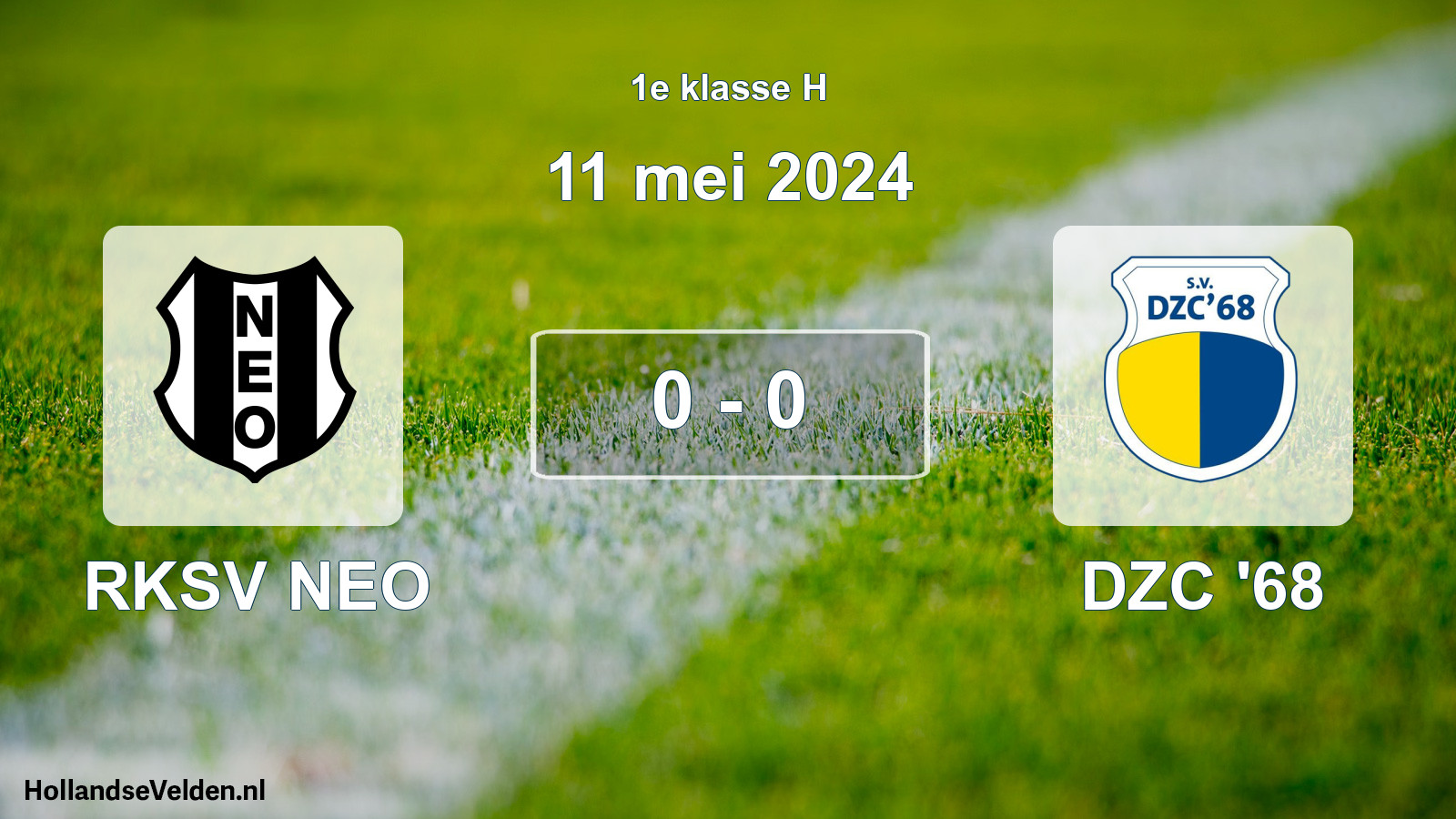 Total number of matches played: RKSV NEO - DZC '68 0 - 0 (11 May 2024)