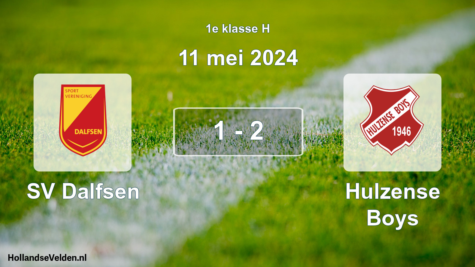 Total number of matches played: SV Dalfsen - Hulzense Boys 1 - 2 (11 May 2024)
