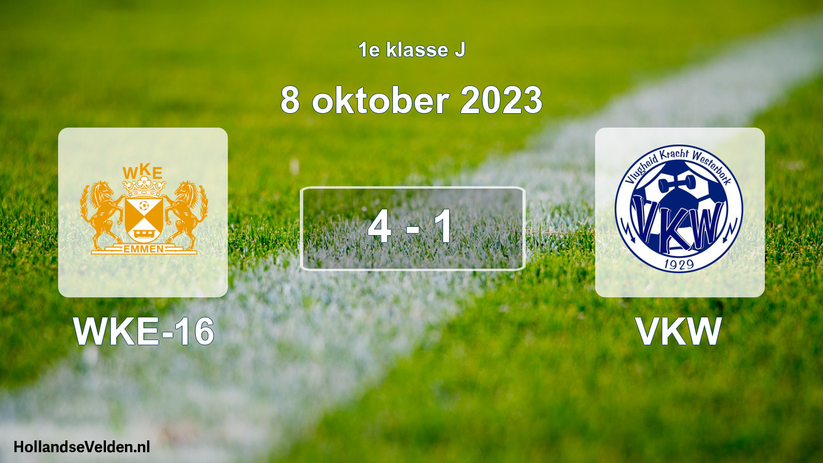 Total number of matches played: WKE-16 - VKW 4 - 1 (8 October 2023)