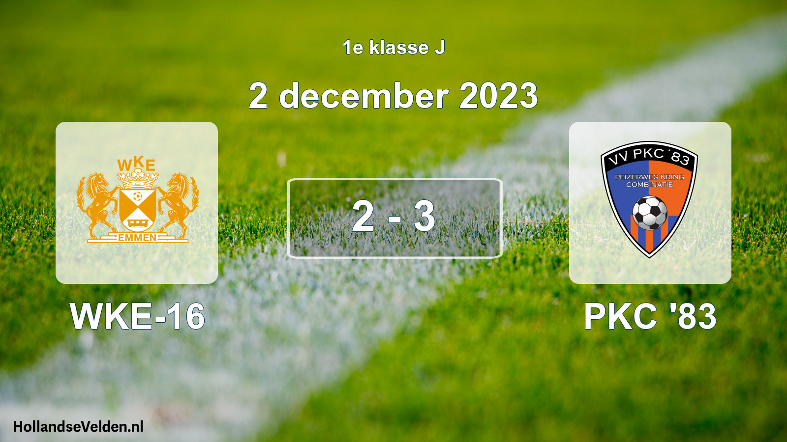Total number of matches played: WKE-16 - PKC '83 2 - 3 (2 December 2023)
