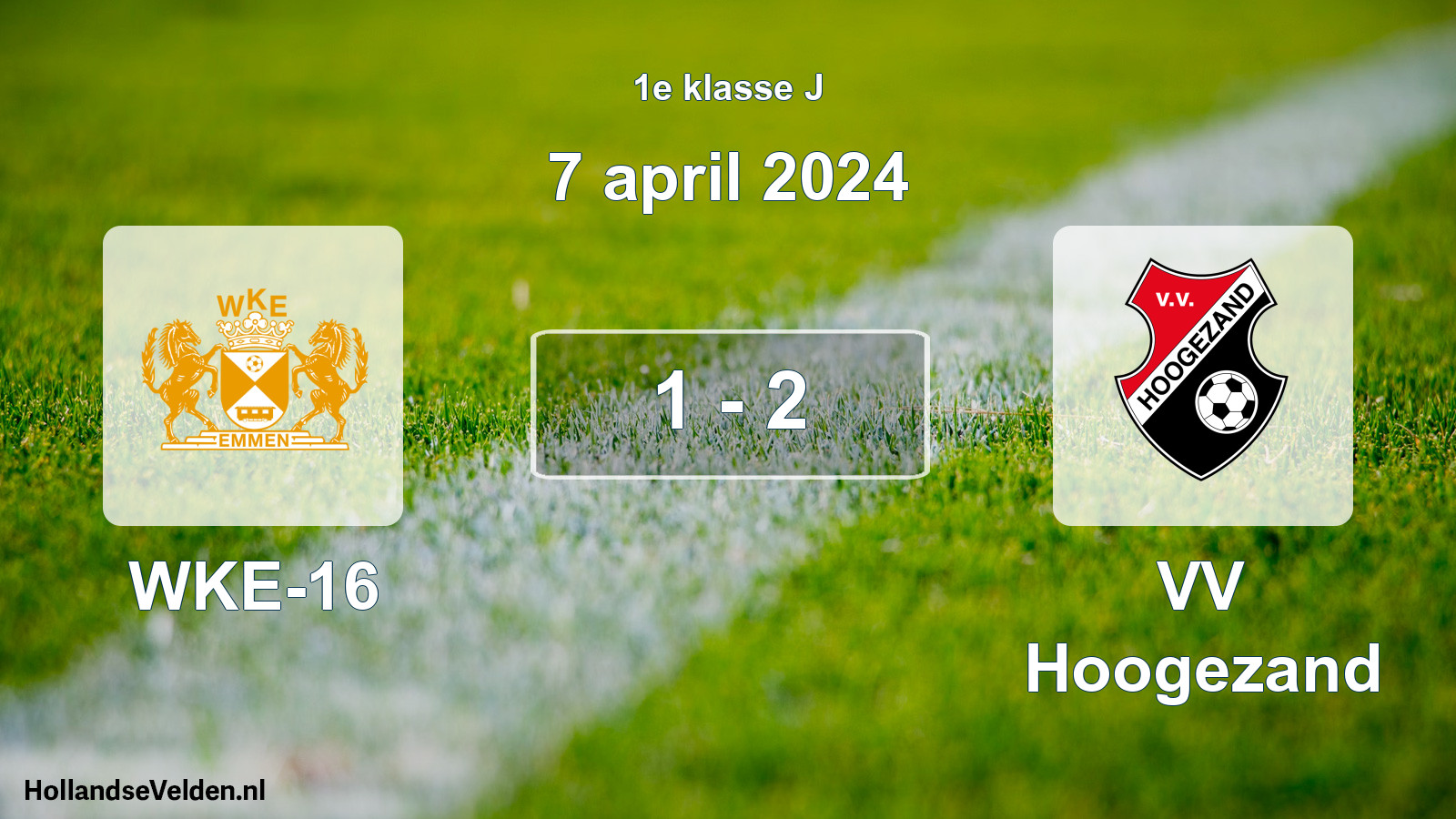 Total number of matches played: WKE-16 - VV Hoogezand 1 - 2 (7 April 2024)