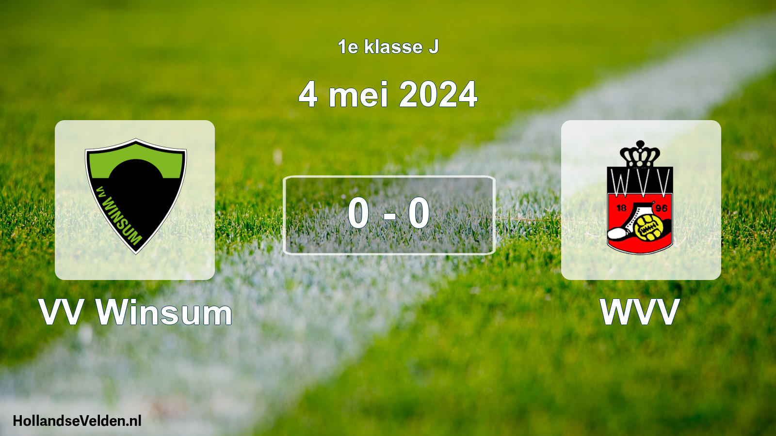 Total number of matches played: VV Winsum - WVV 0 - 0 (4 May 2024)