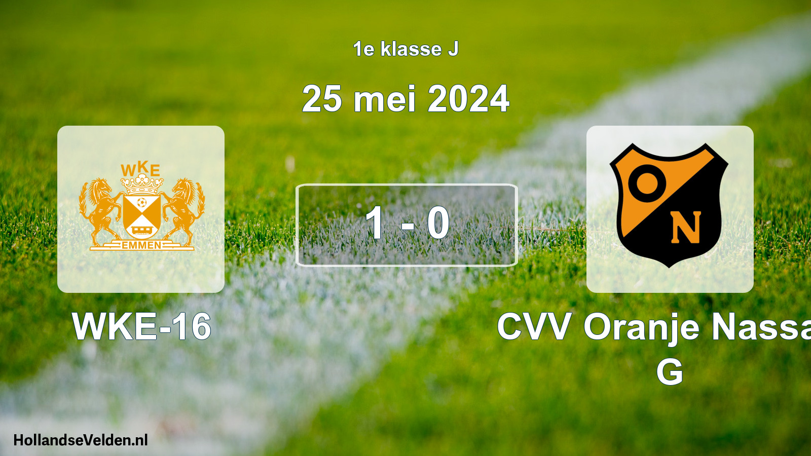 Total number of matches played: WKE-16 - CVV Oranje Nassau G 1 - 0 (25 May 2024)