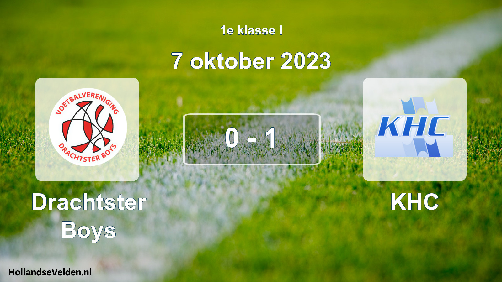 Total number of matches played: Drachtster Boys - KHC 0 - 1 (7 October 2023)