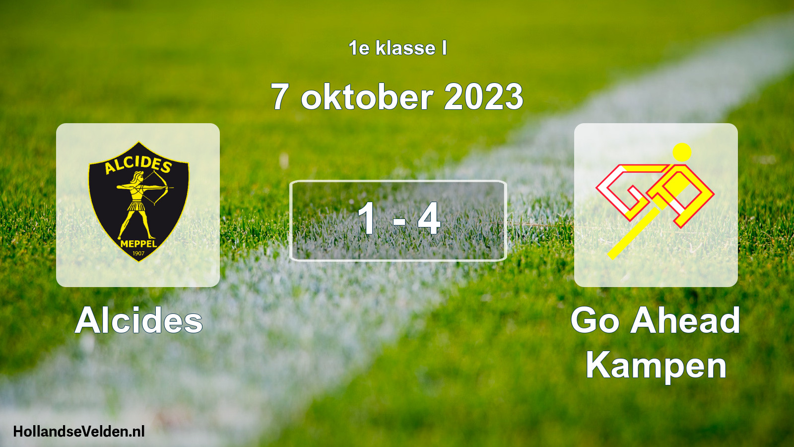 Total number of matches played: Alcides - Go Ahead Kampen 1 - 4 (7 October 2023)