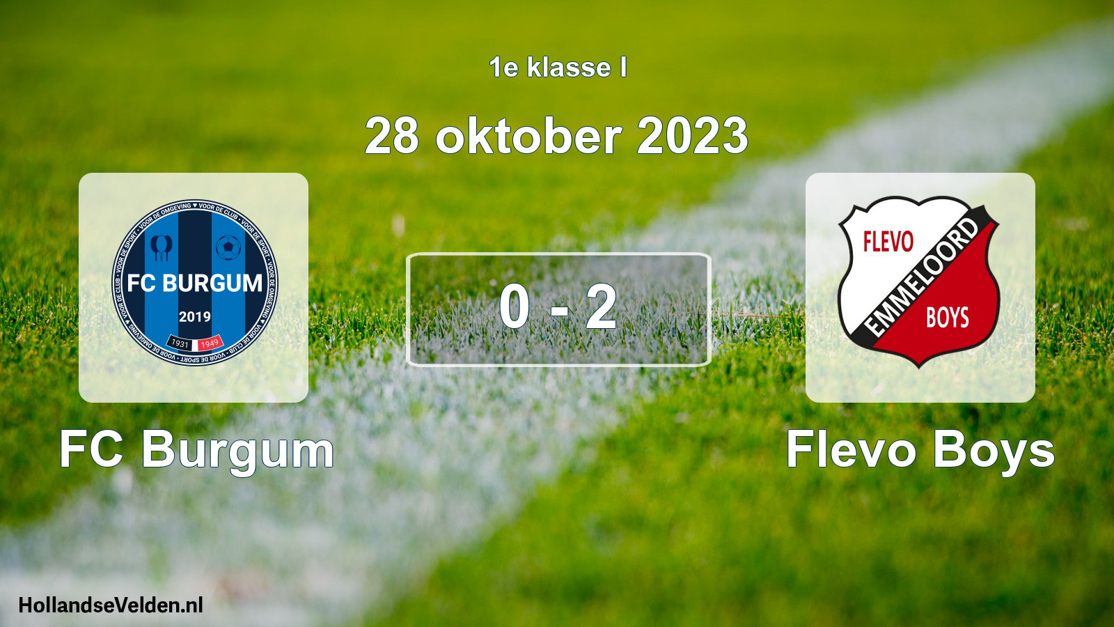 Total number of matches played: FC Burgum - Flevo Boys 0 - 2 (28 October 2023)