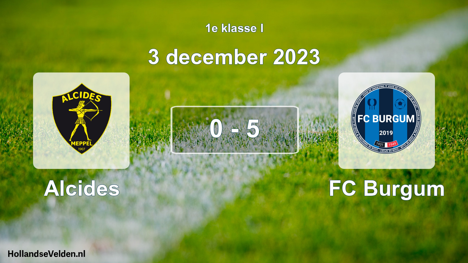 Total number of matches played: Alcides - FC Burgum 0 - 5 (3 December 2023)