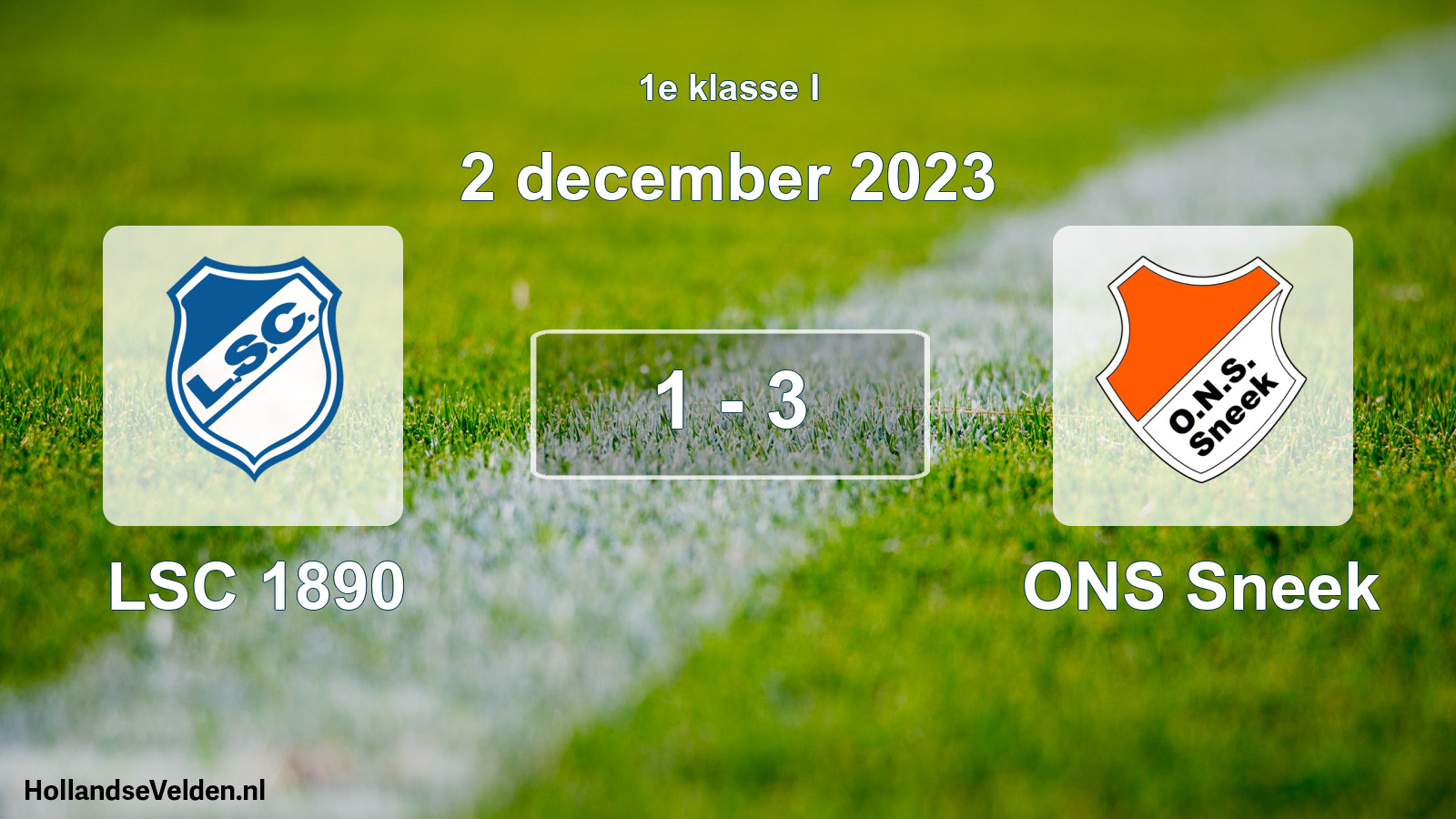Total number of matches played: LSC 1890 - ONS Sneek 1 - 3 (2 December 2023)